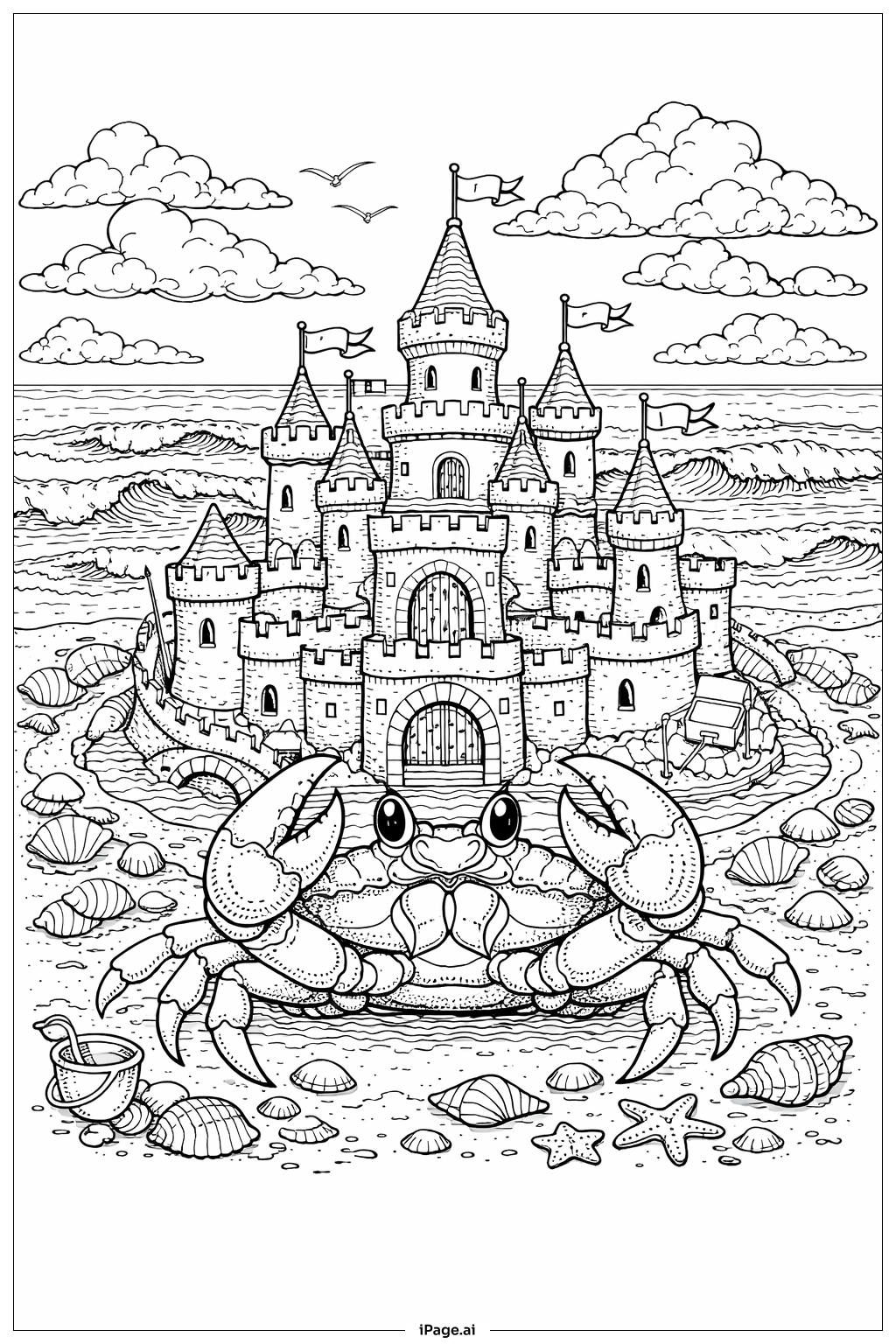  Krabbenburg Festung Ausmalseite 