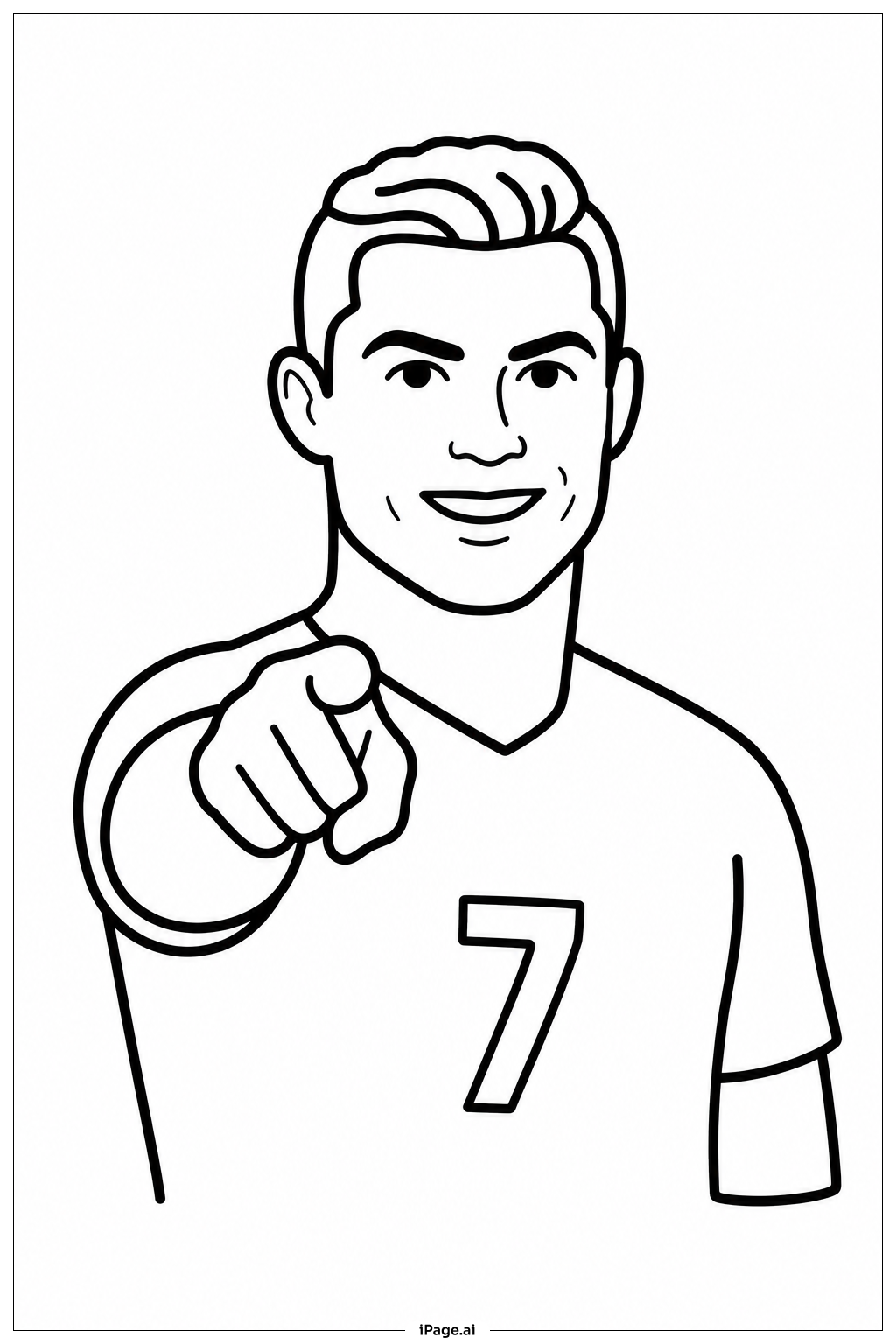 Cristiano Ronaldo Pointing Forward