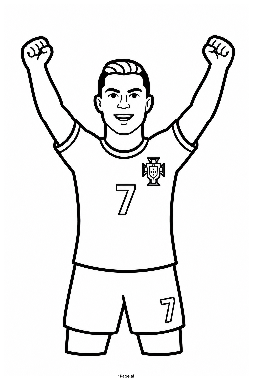 Cristiano Ronaldo Stretching Arms