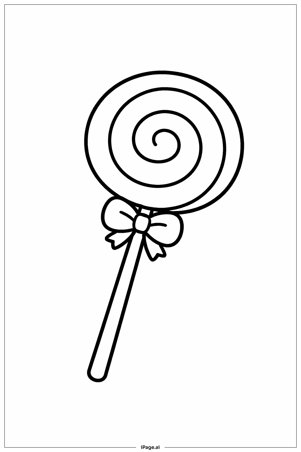  Süßes Essen Süsser Bonbon Lutscher Ausmalseite 