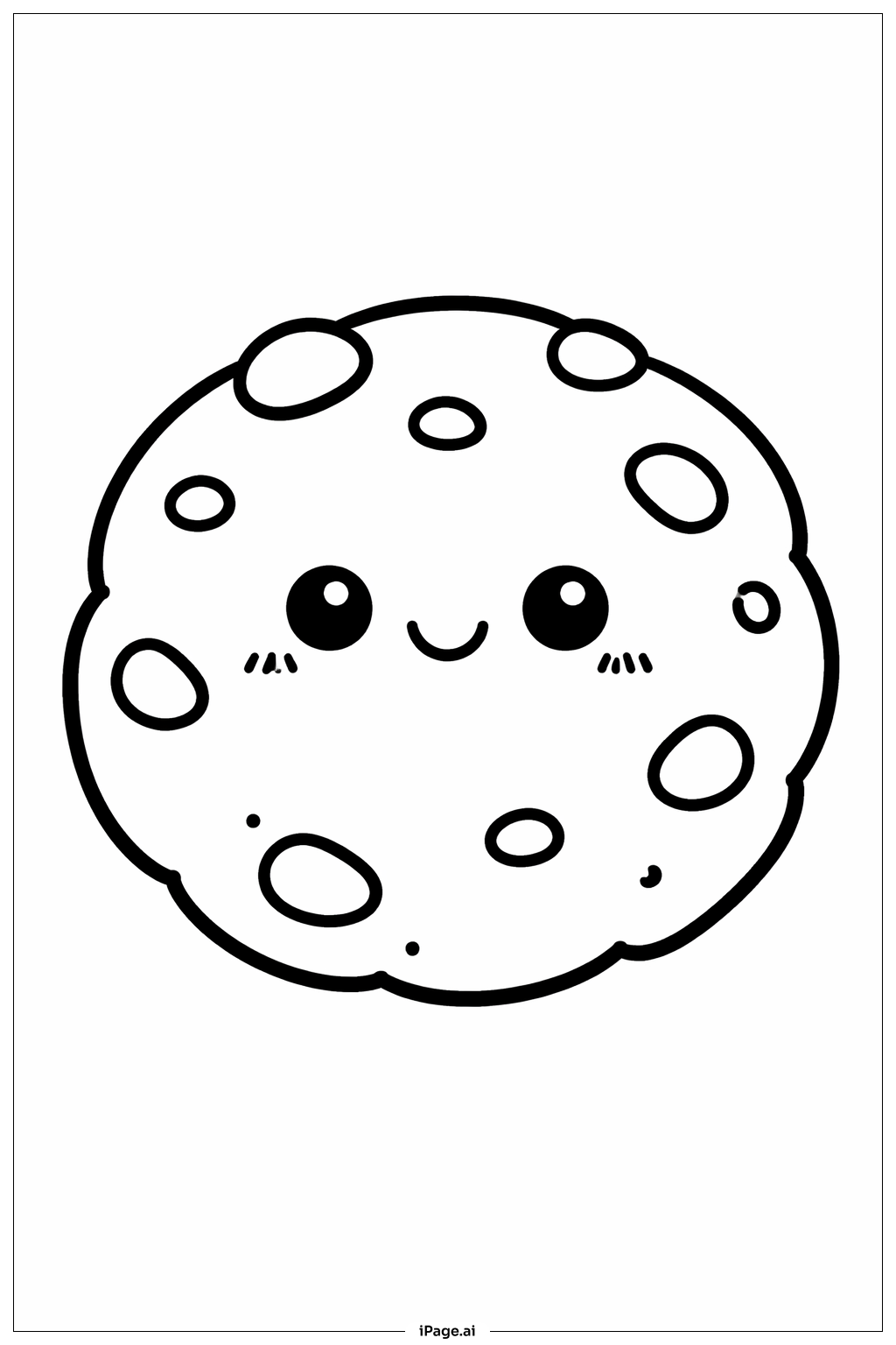  Niedlicher Süßer Keks Ausmalseite 