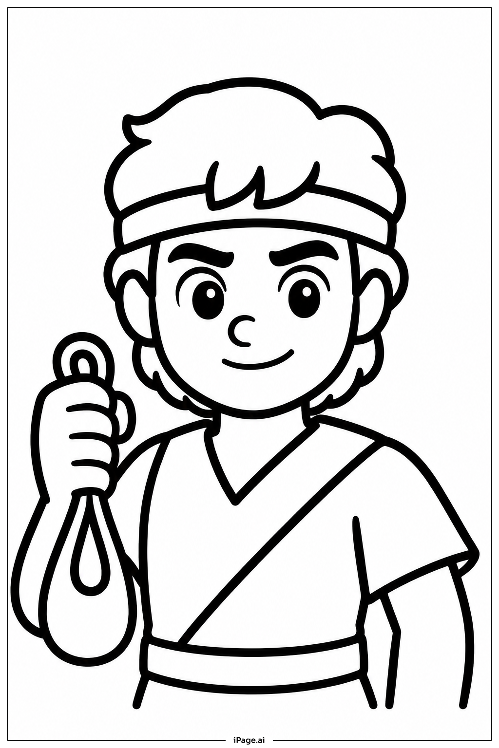  ダビデとゴリアテの塗り絵ページ 