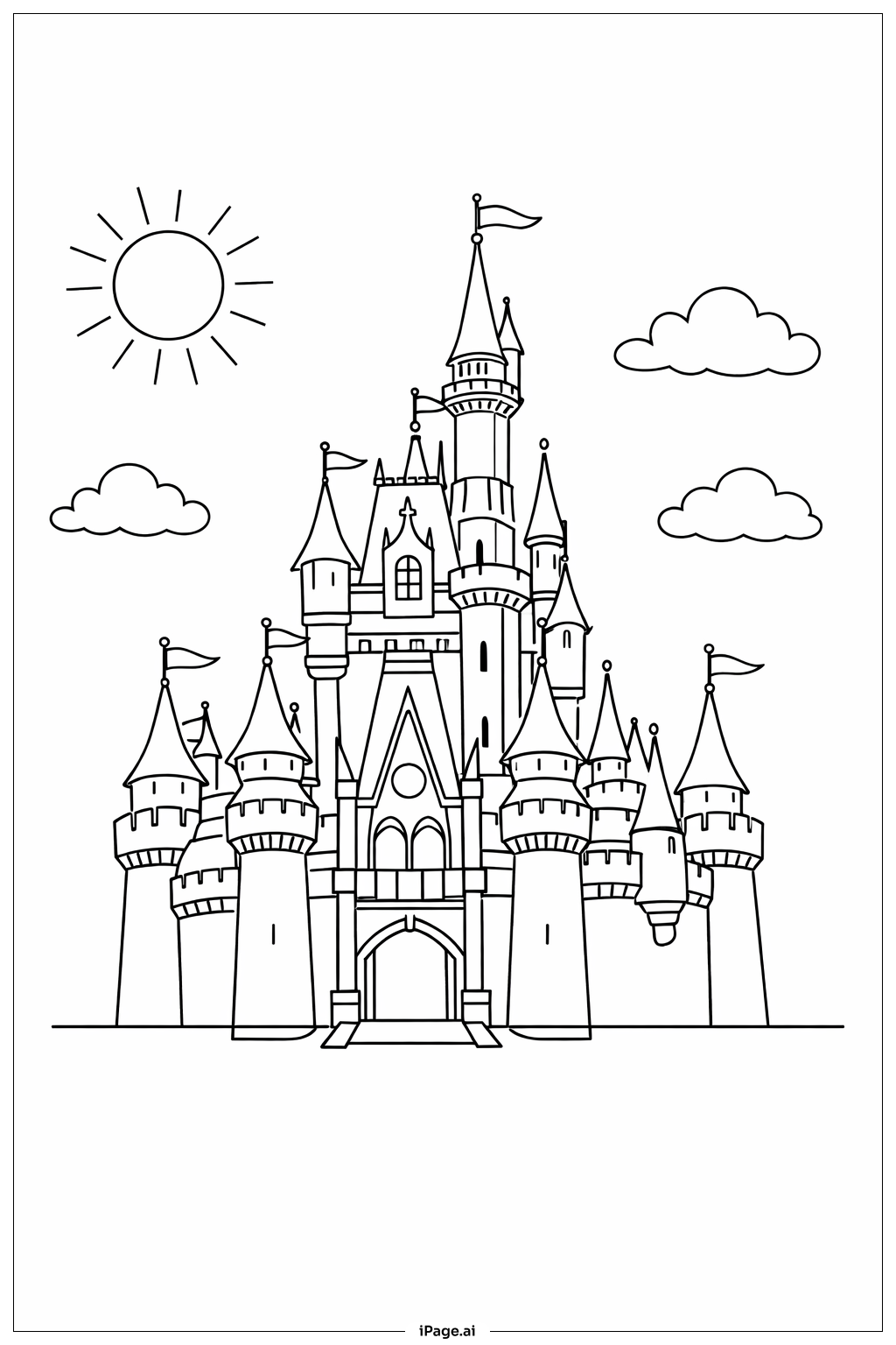 Disney Castle Day Scene