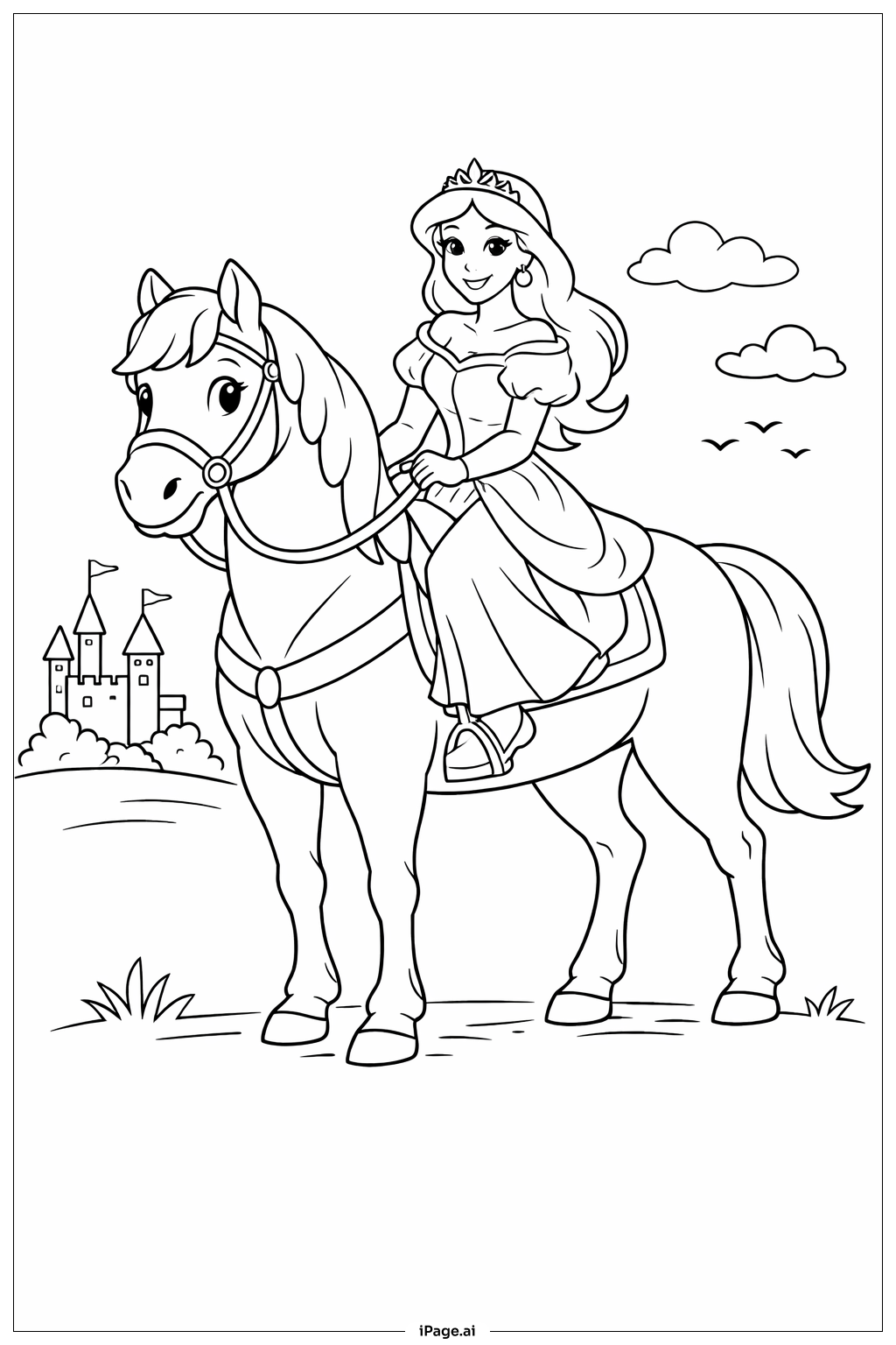 ディズニープリンセスの乗馬