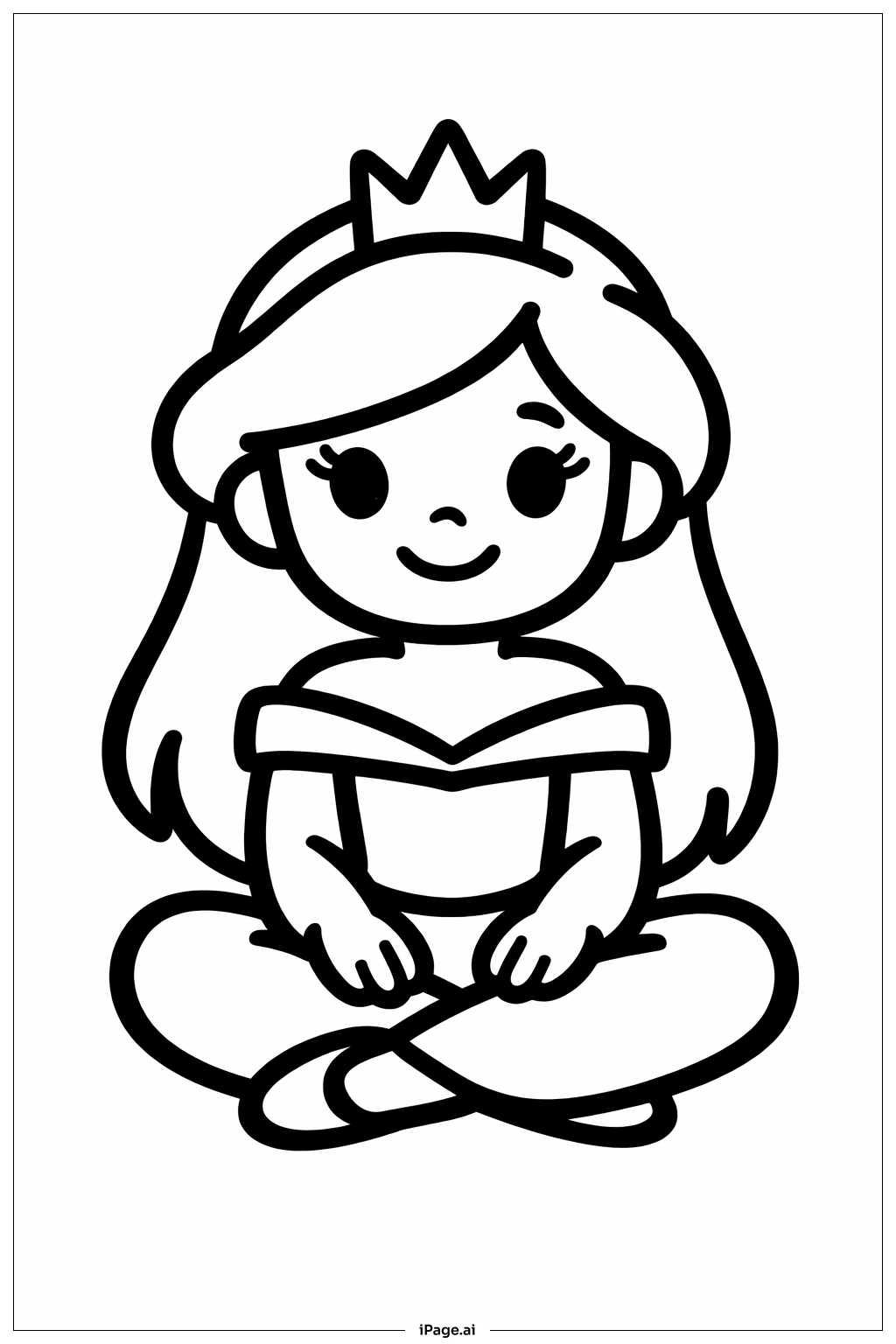 ディズニープリンセスあぐら座り