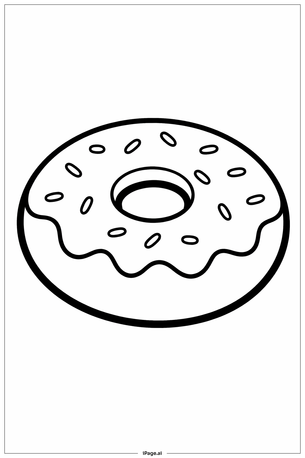  Page de coloriage Beignet 