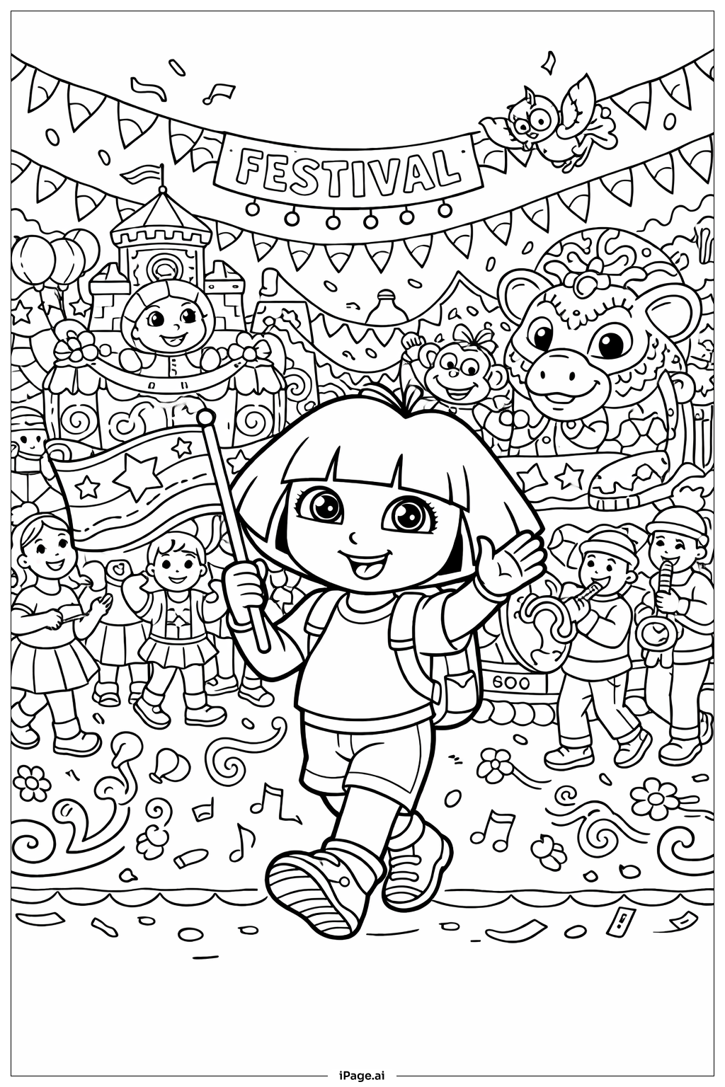 ドラの塗り絵ページ