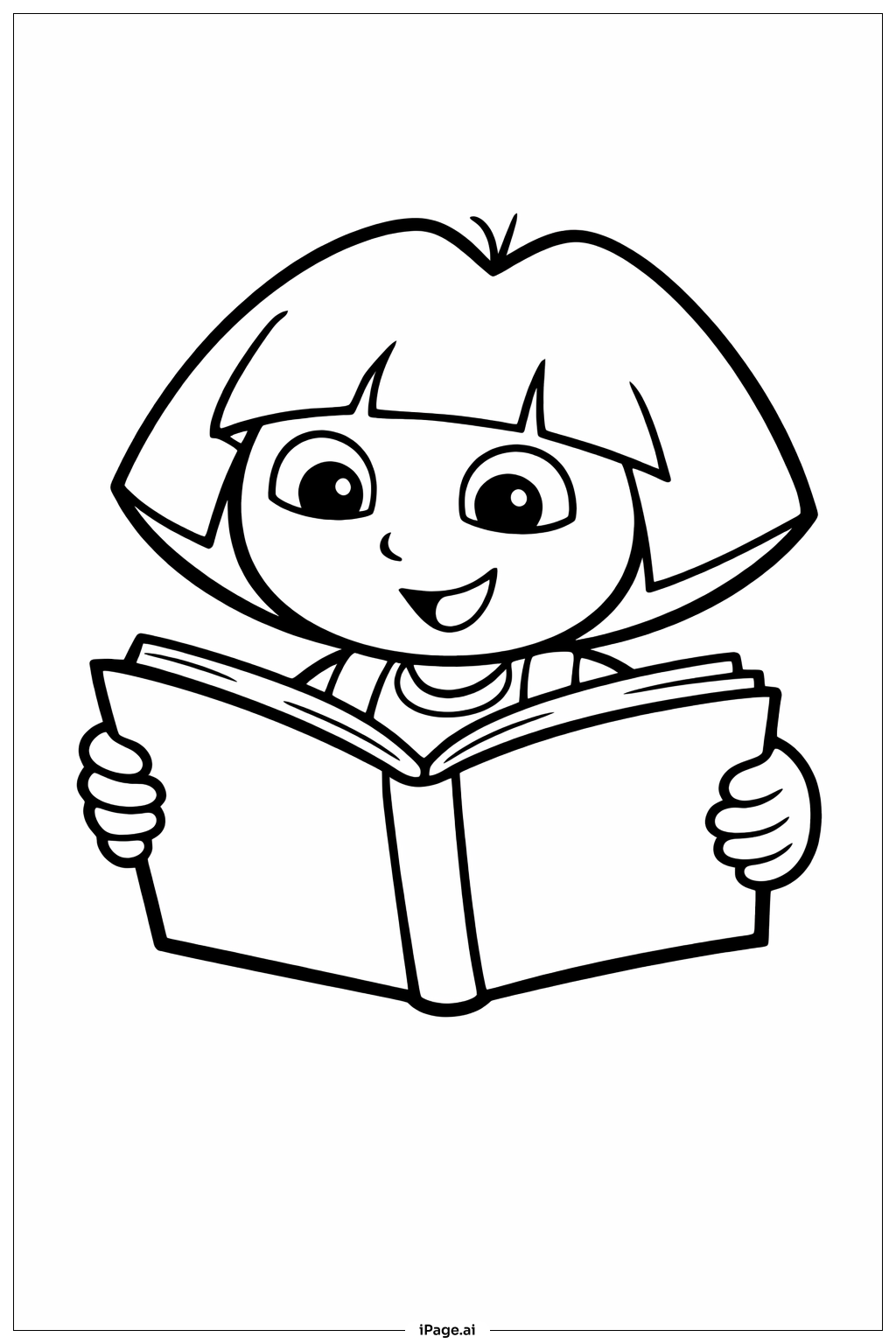  도라 읽기 책 색칠공부 페이지 