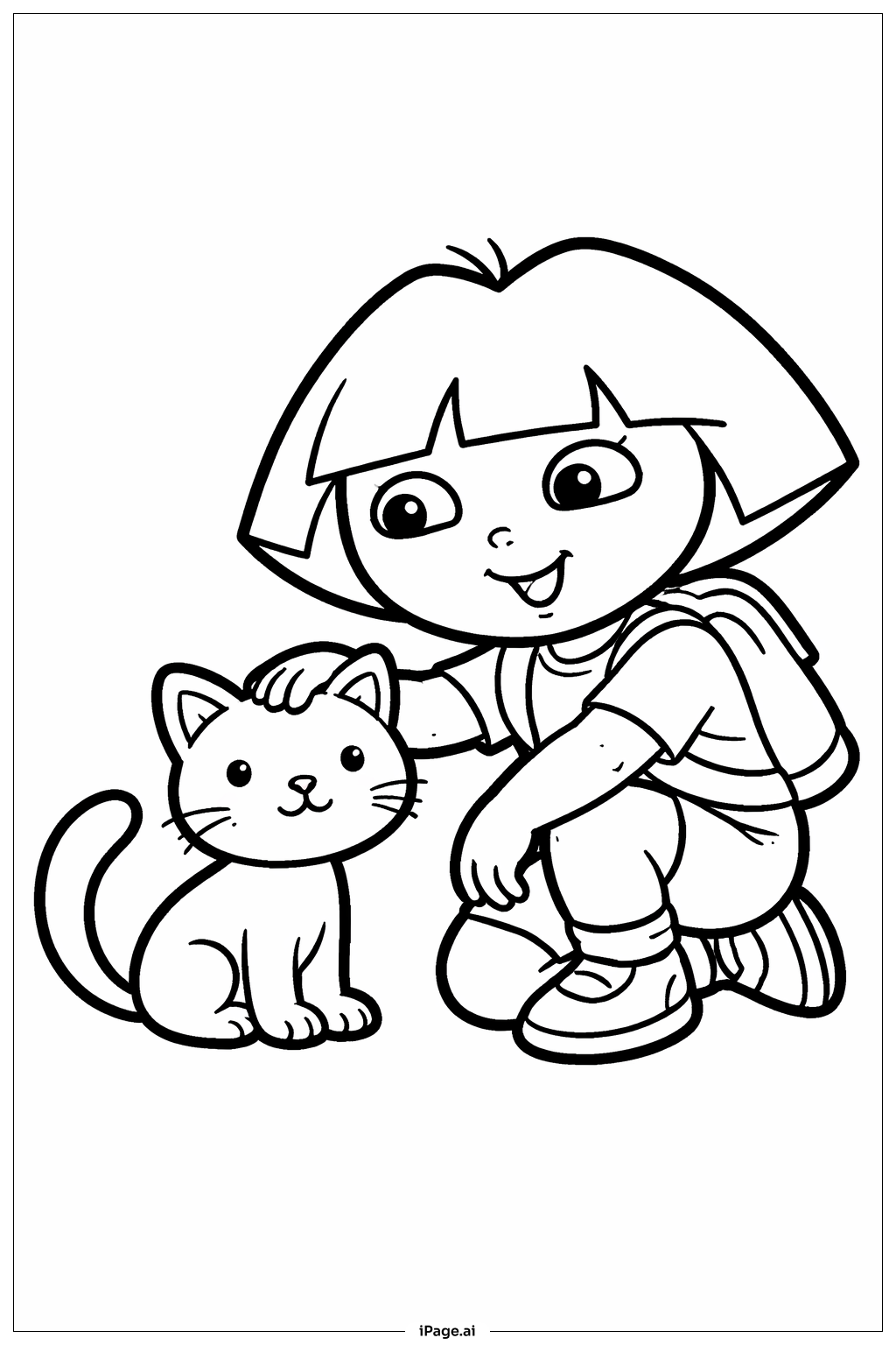  고양이와 도라 색칠공부 페이지 