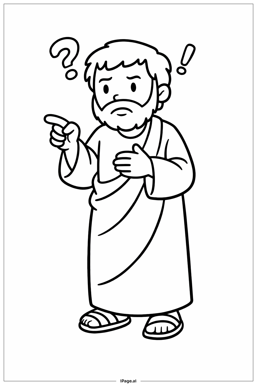 두려워하는 도마, 로브를 입은