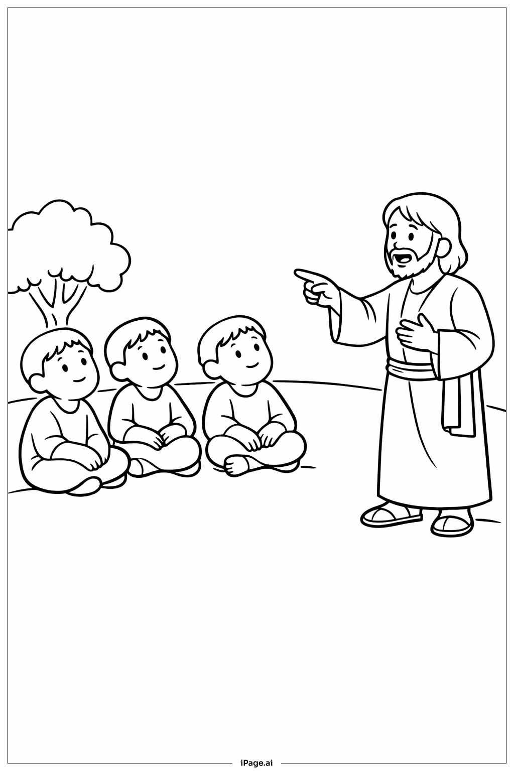 Doubting Thomas Teaching Others Coloring Page 