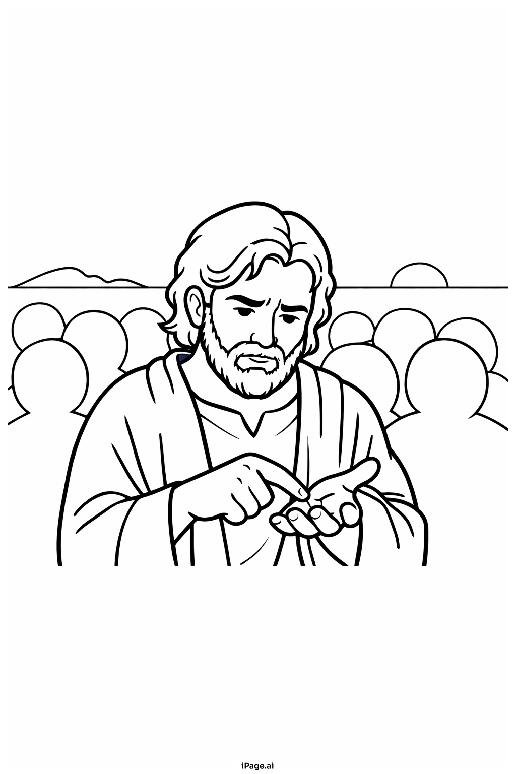  Doubting Thomas With A Crowd Coloring Page 