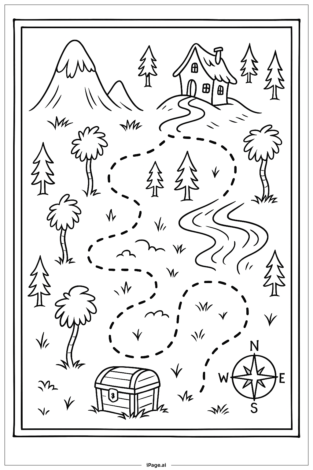  Dr Seuss Adventure Map Coloring Page 