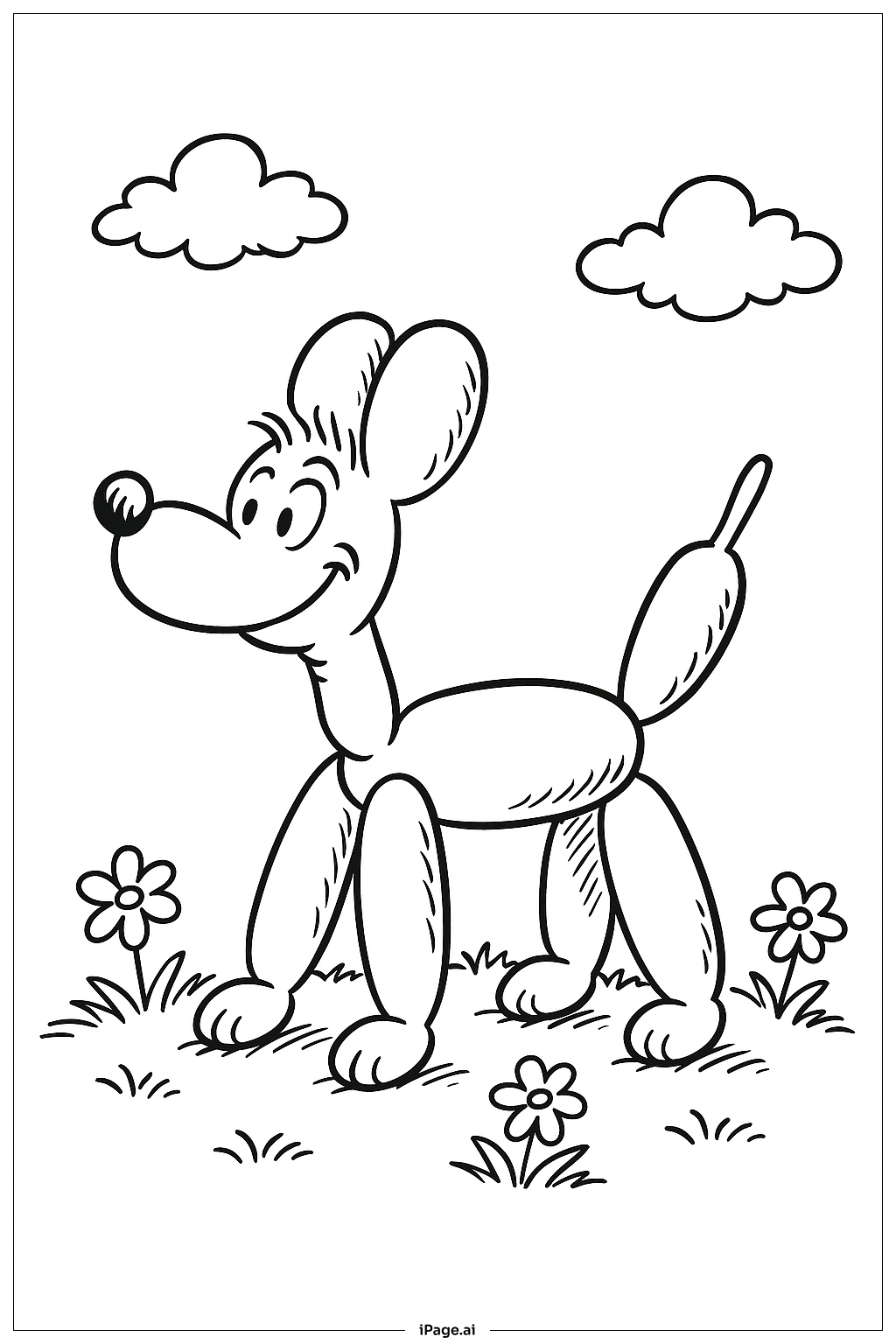  Dr Seuss Balloon Dog Friend Coloring Page 