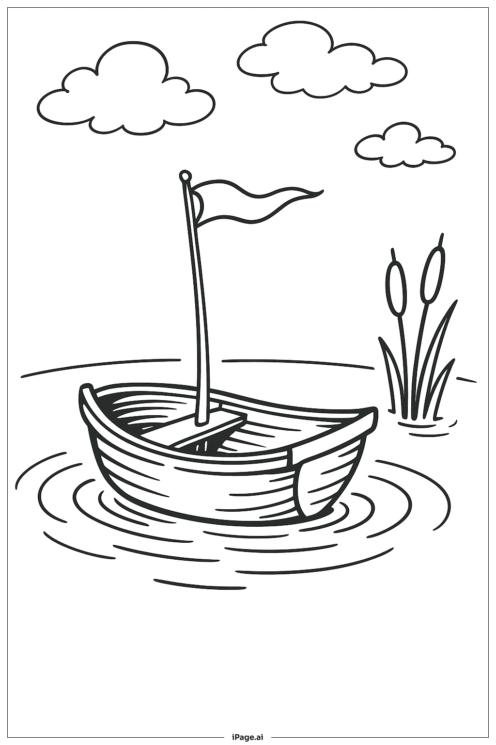  Dr Seuss Boat On Pond Coloring Page 