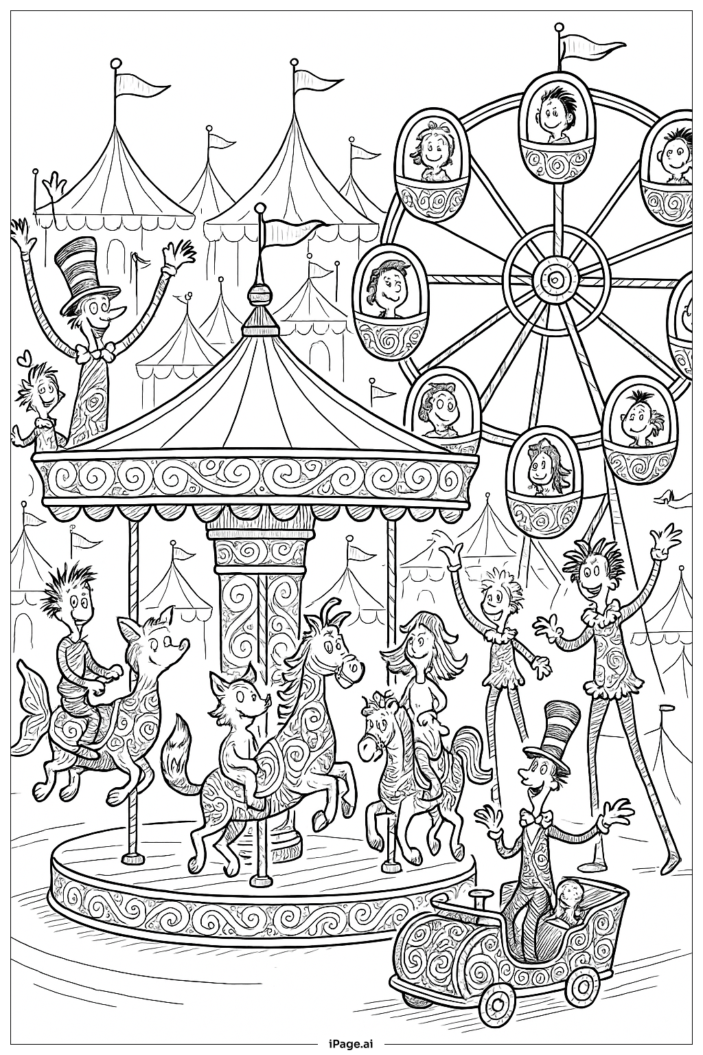 Dr Seuss Carnival Ride Extravaganza