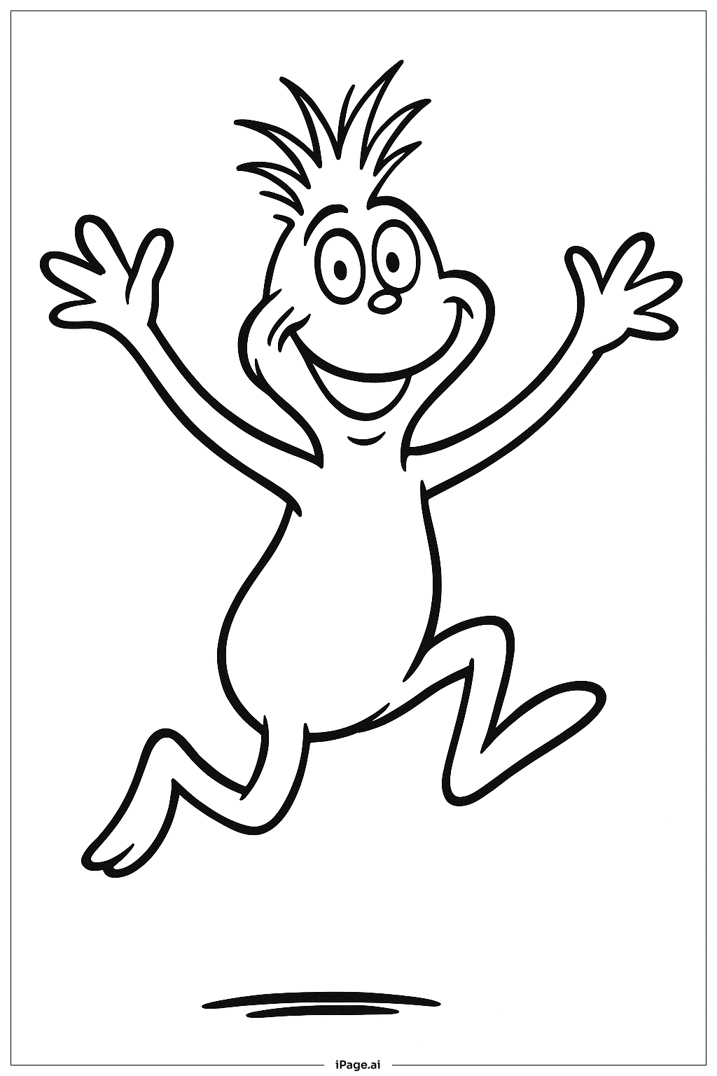  Dr Seuss Jumping Thing Coloring Page 