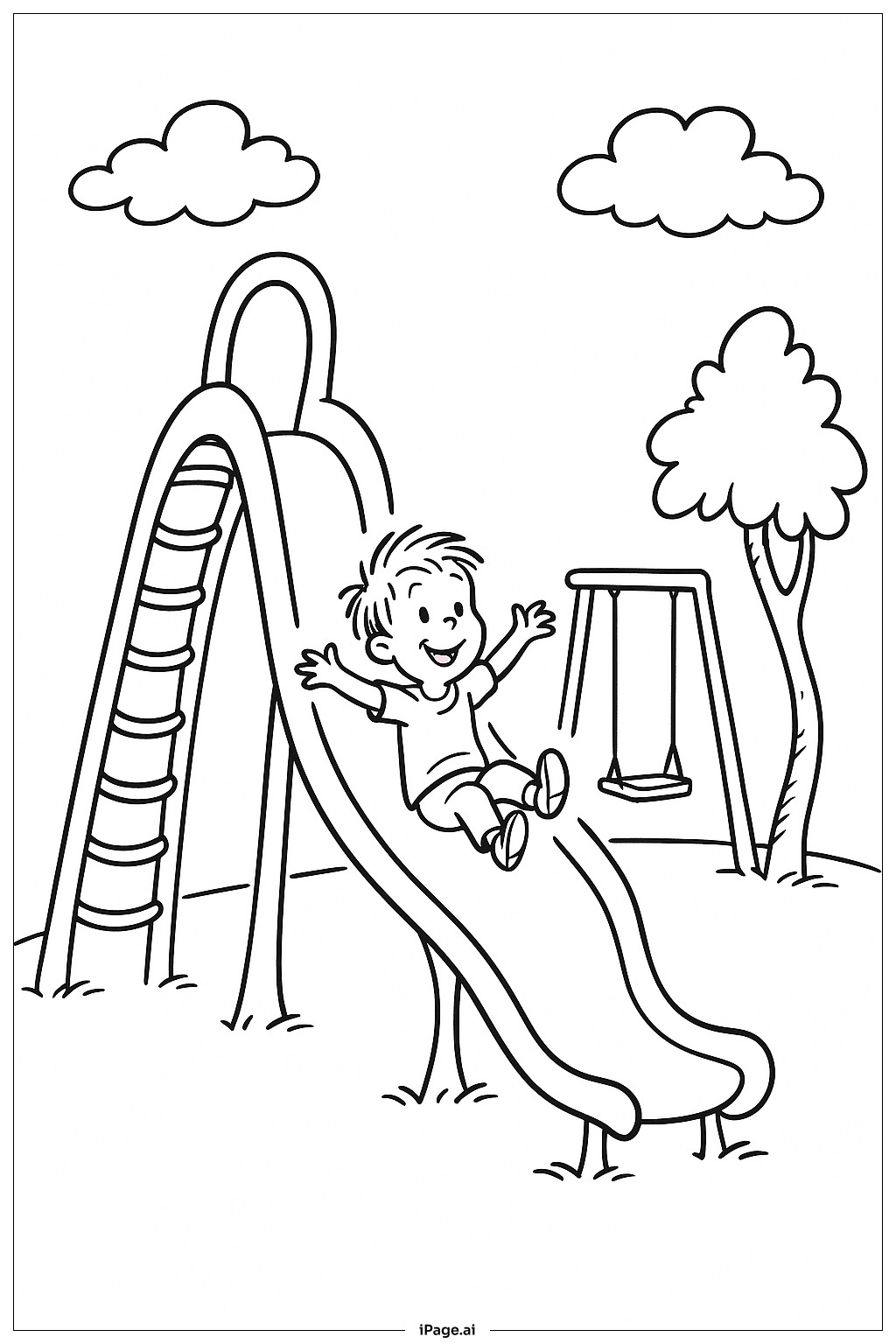  Dr Seuss Playground Slide Coloring Page 