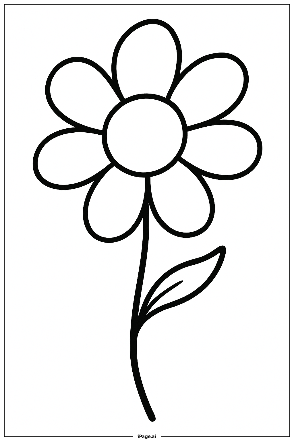  Dr Seuss Simple Flower Coloring Page 