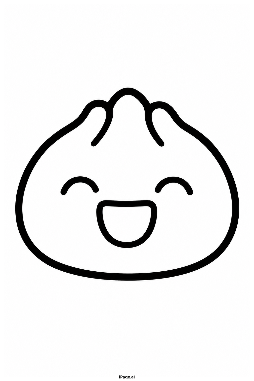  Dumpling Squishy Laughing Coloring Page 