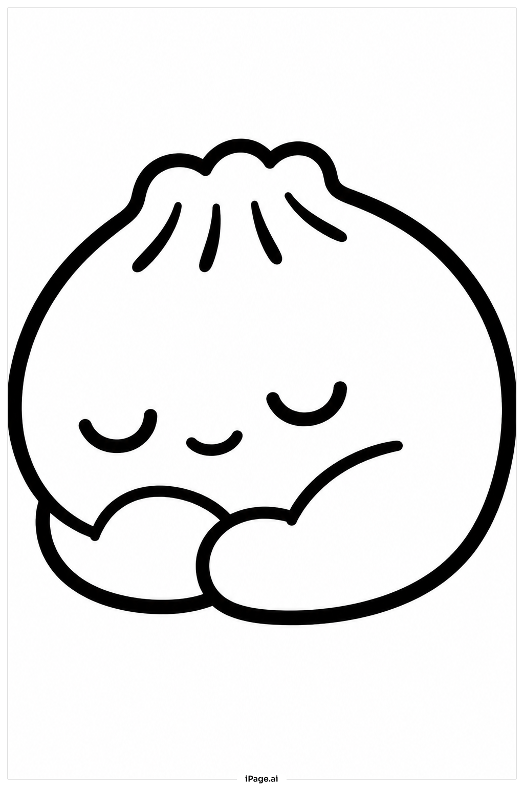  Trang tô màu Dumpling Squishy Ngủ 