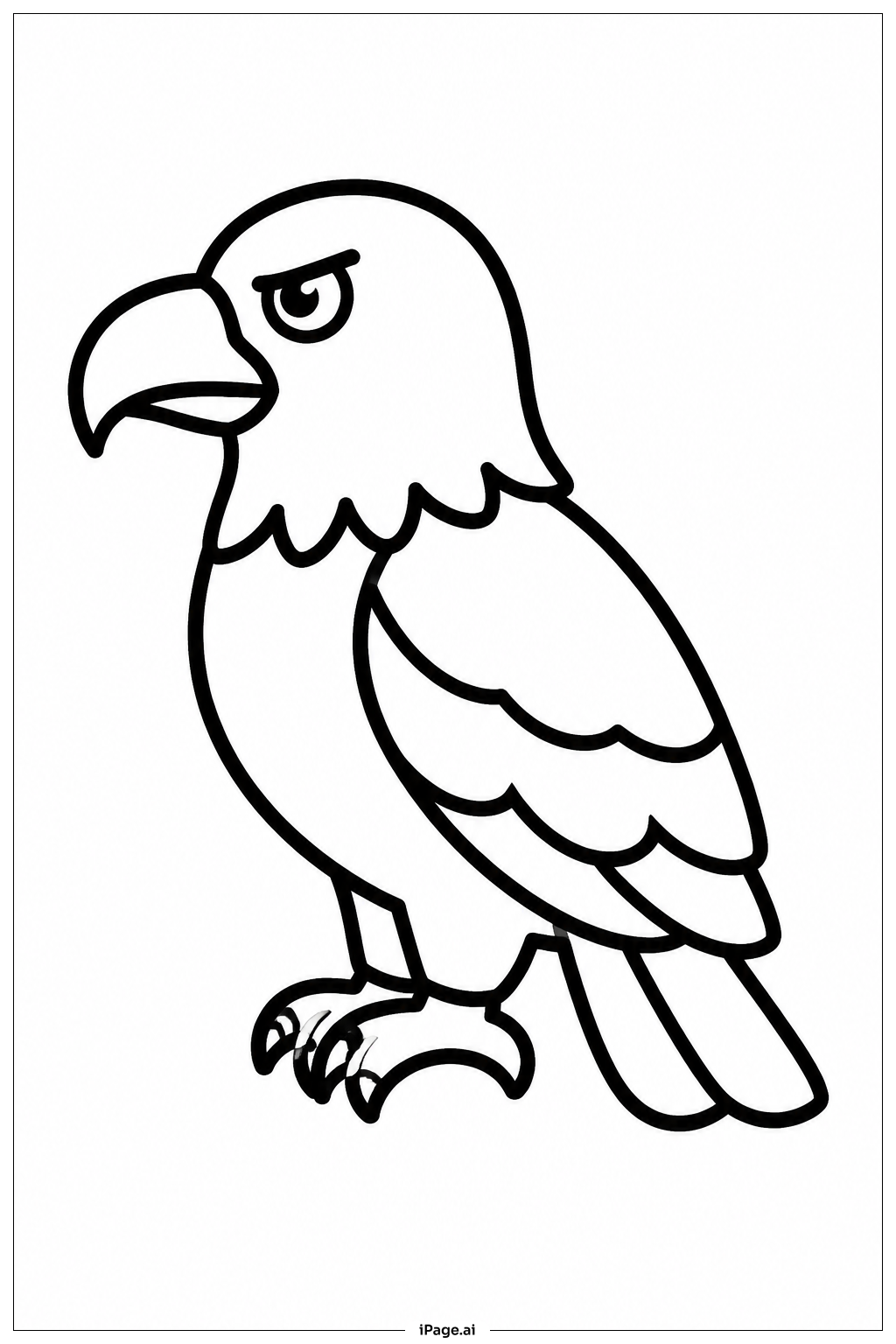 Eagle Side Profile Coloring Page