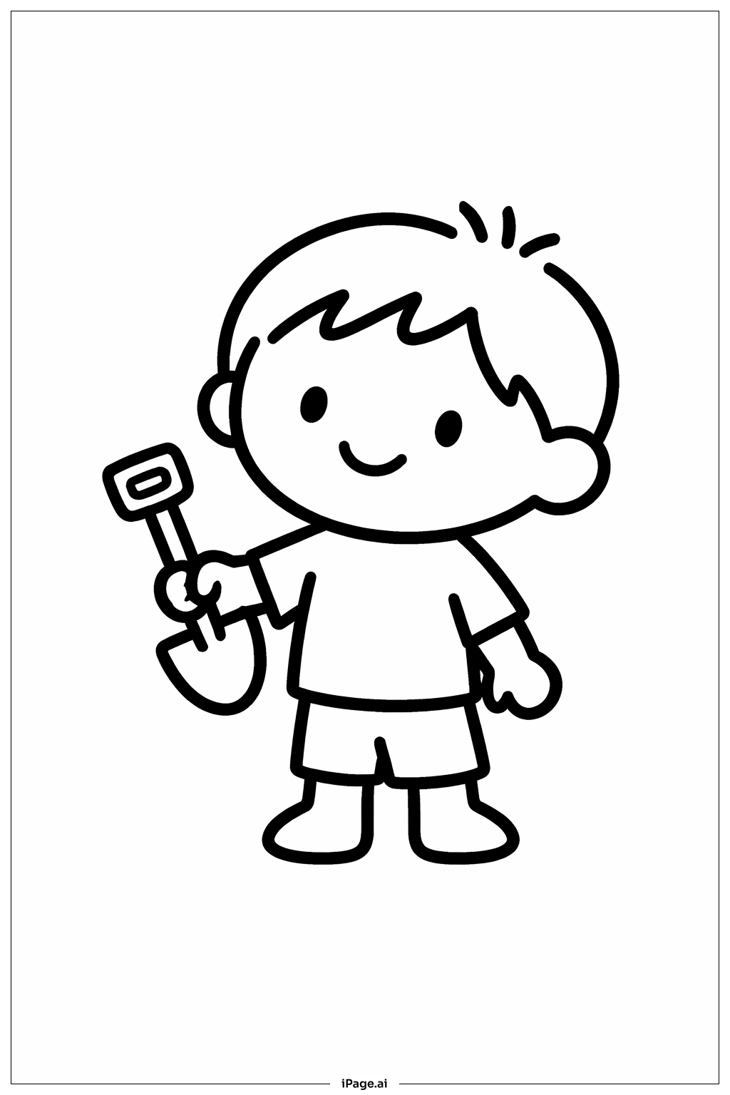  地球日小小園丁著色頁 