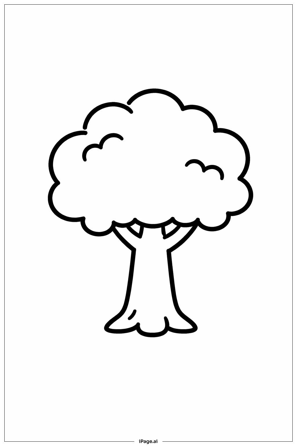  Earth Day Little Tree Coloring Page 