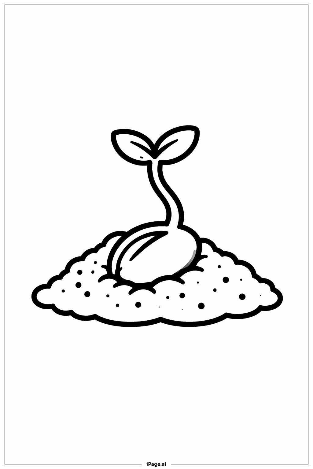  Earth Day Tiny Seed Coloring Page 