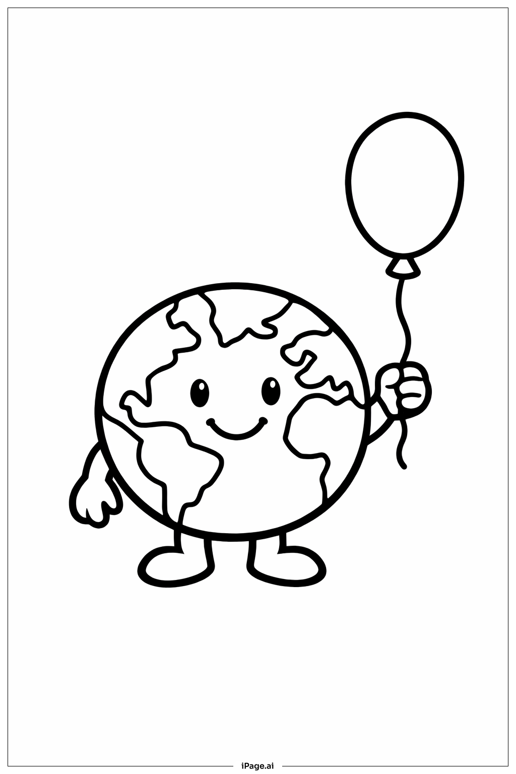 带气球的地球