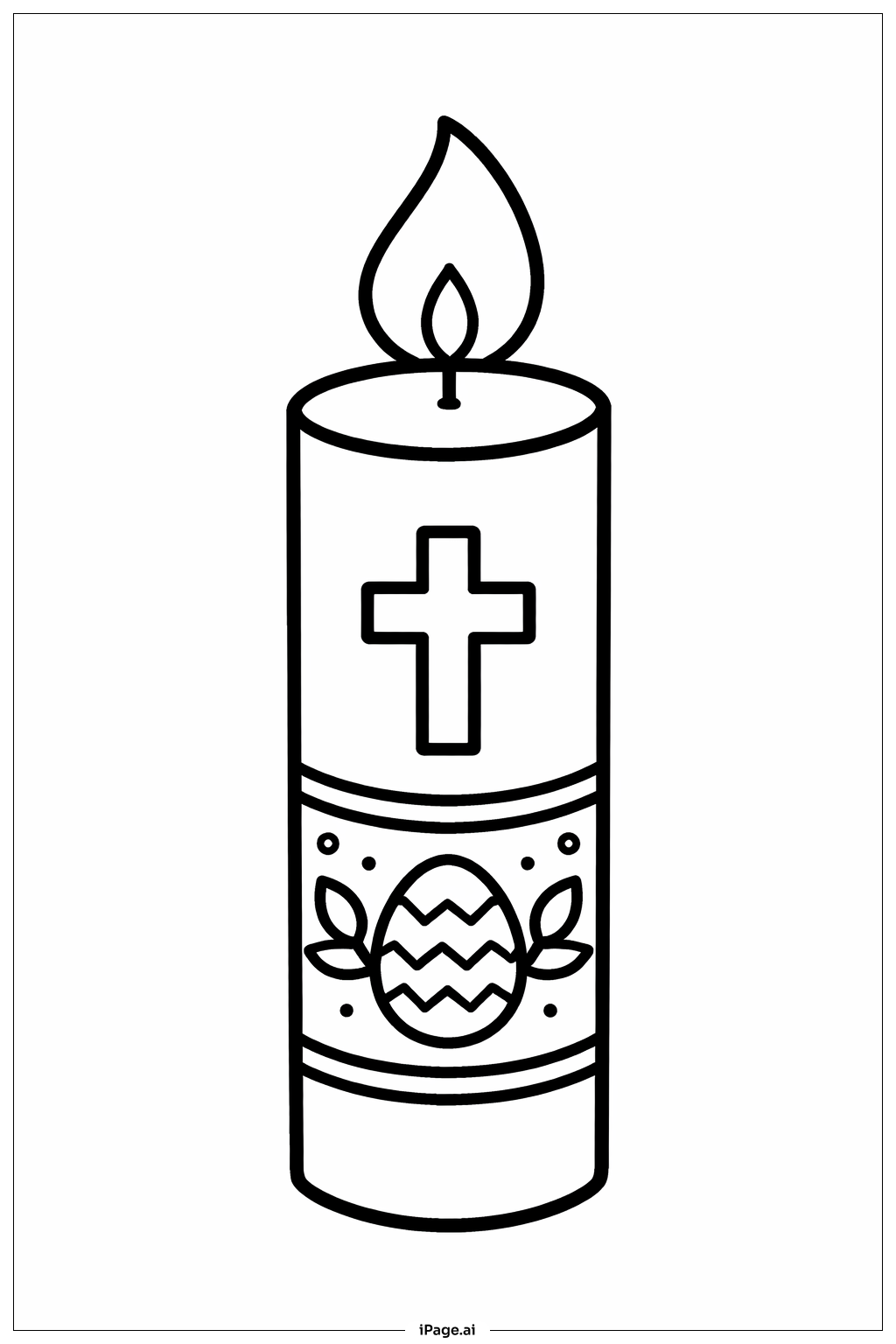  Einfaches Osterkerze Ausmalseite 