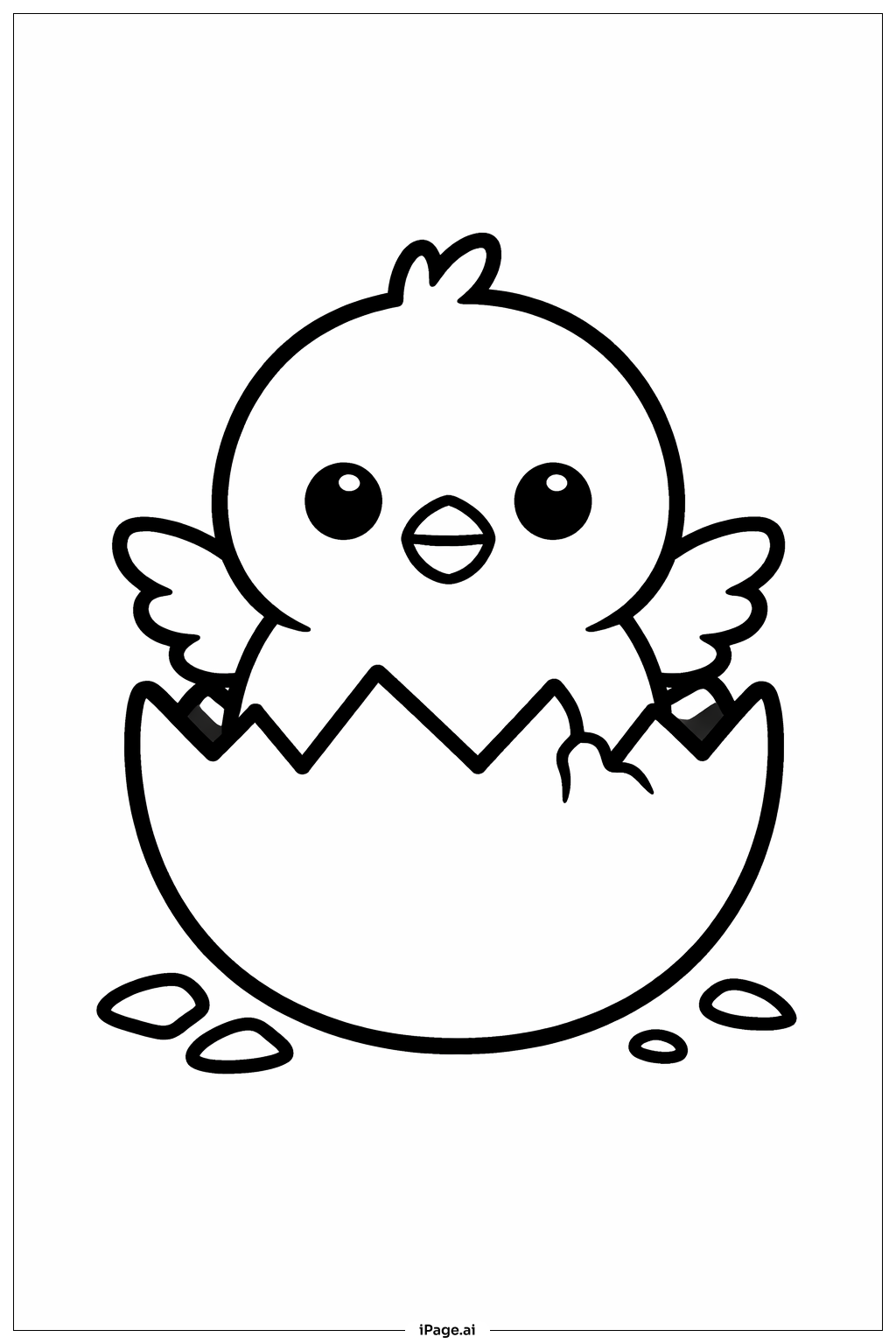  Osterschlüpfling Ausmalseite 