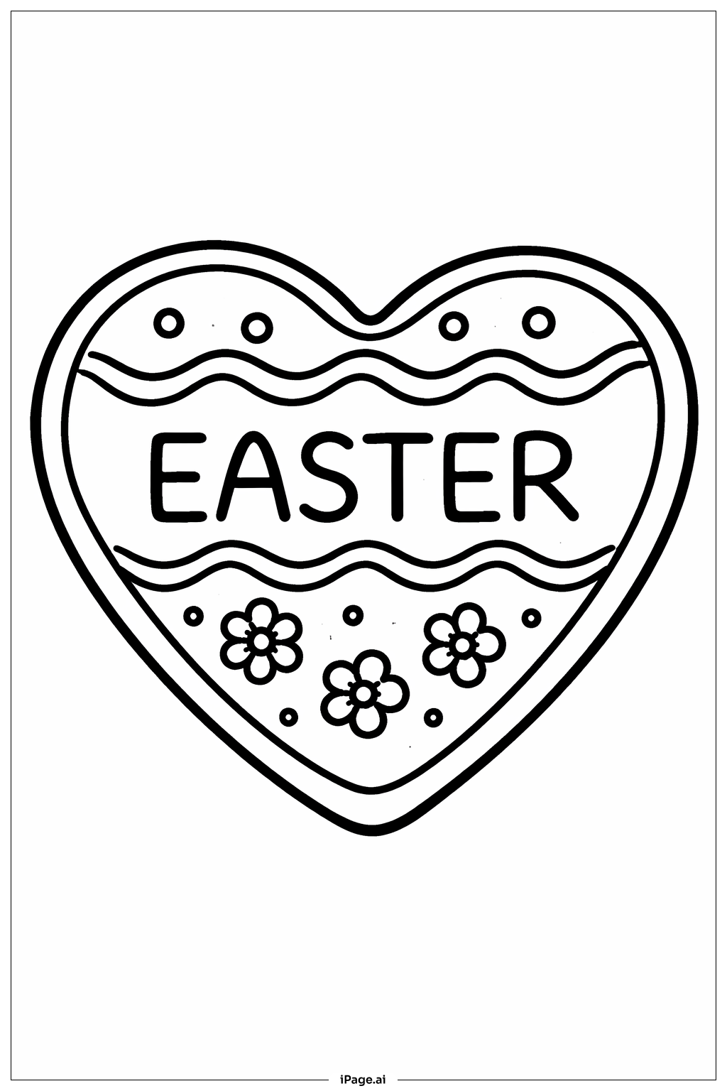  Osterkeks Herz Ausmalseite 