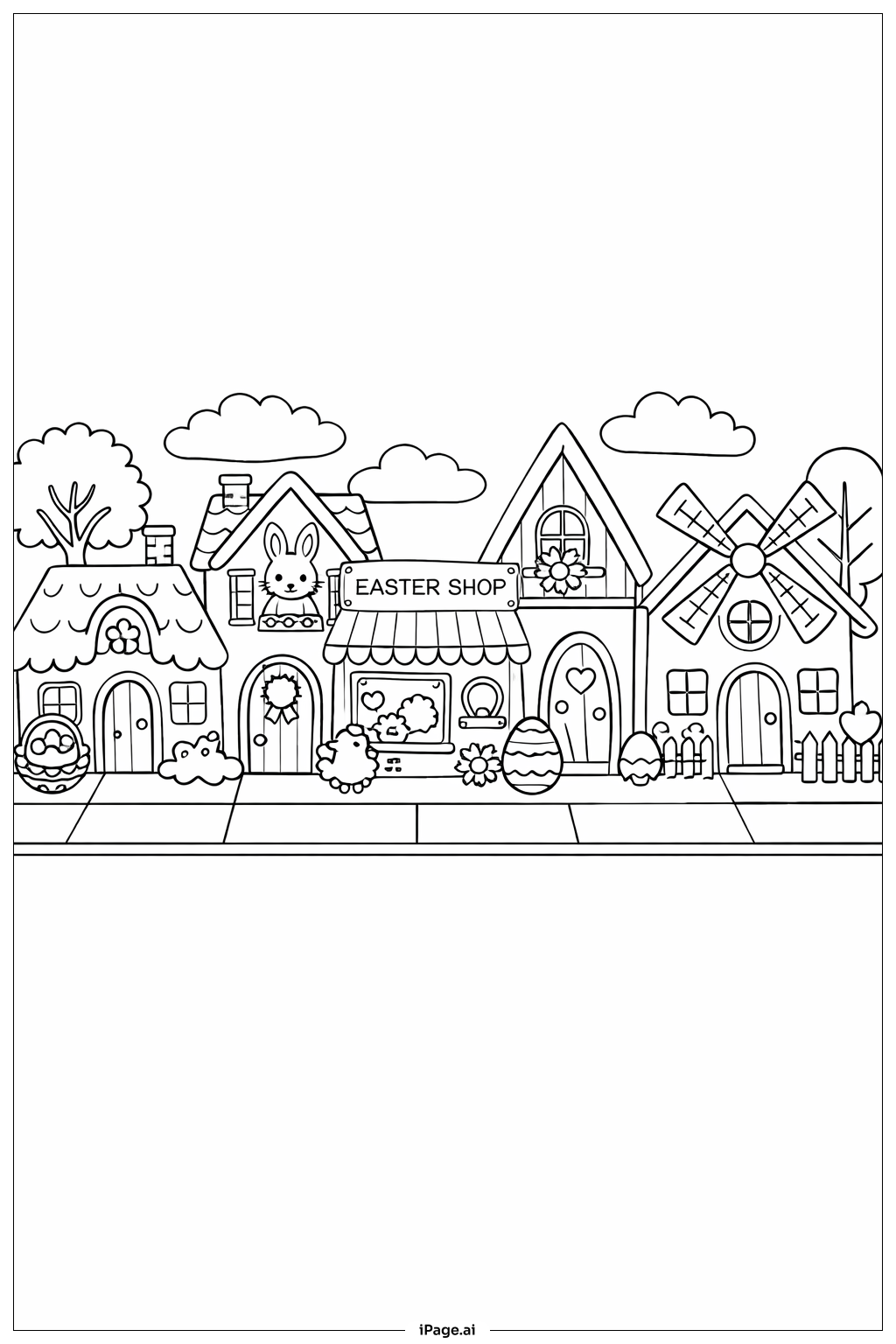  Osterdorfstraße Ausmalseite 