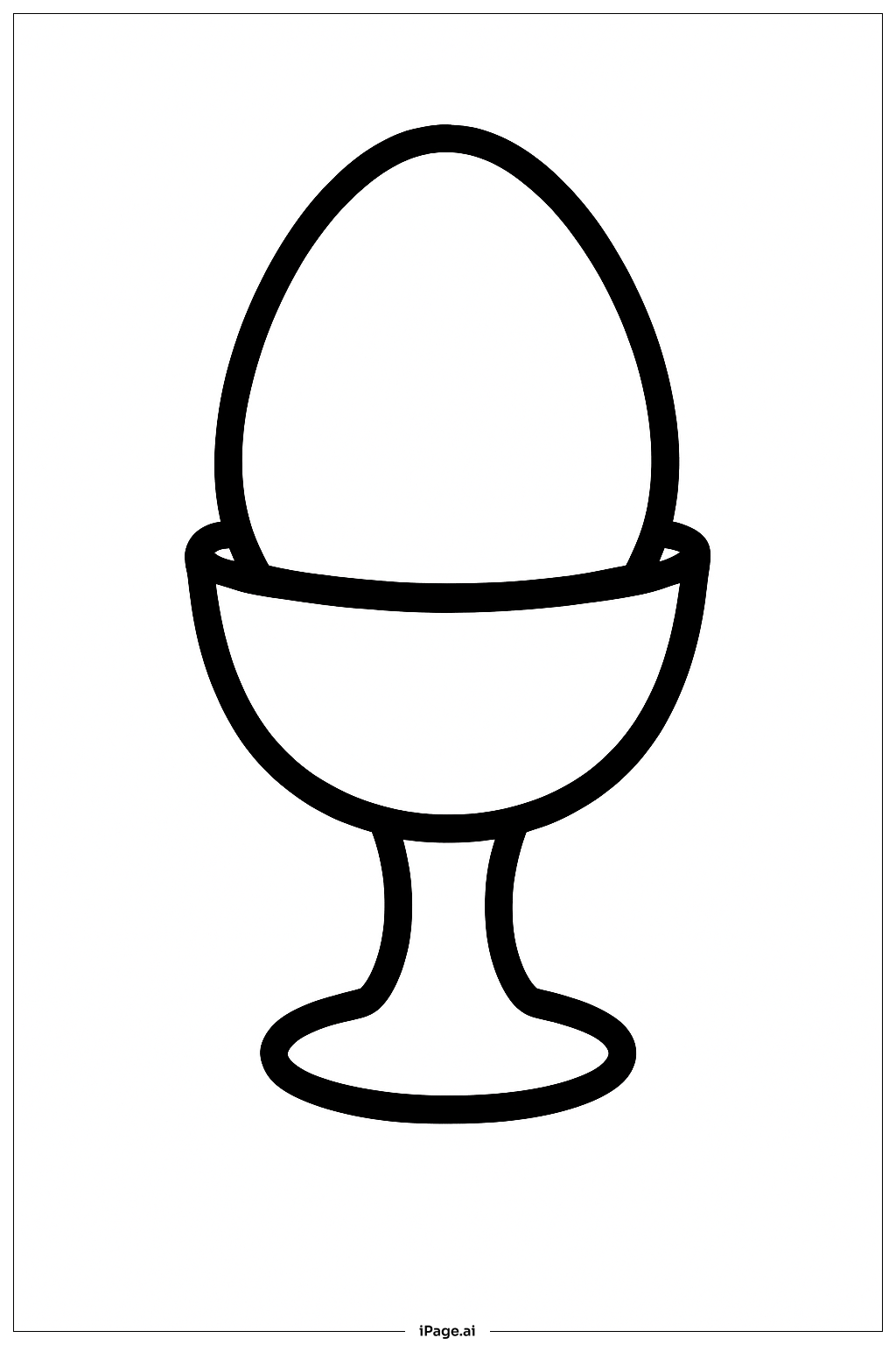 Egg On Pedestal Coloring Page