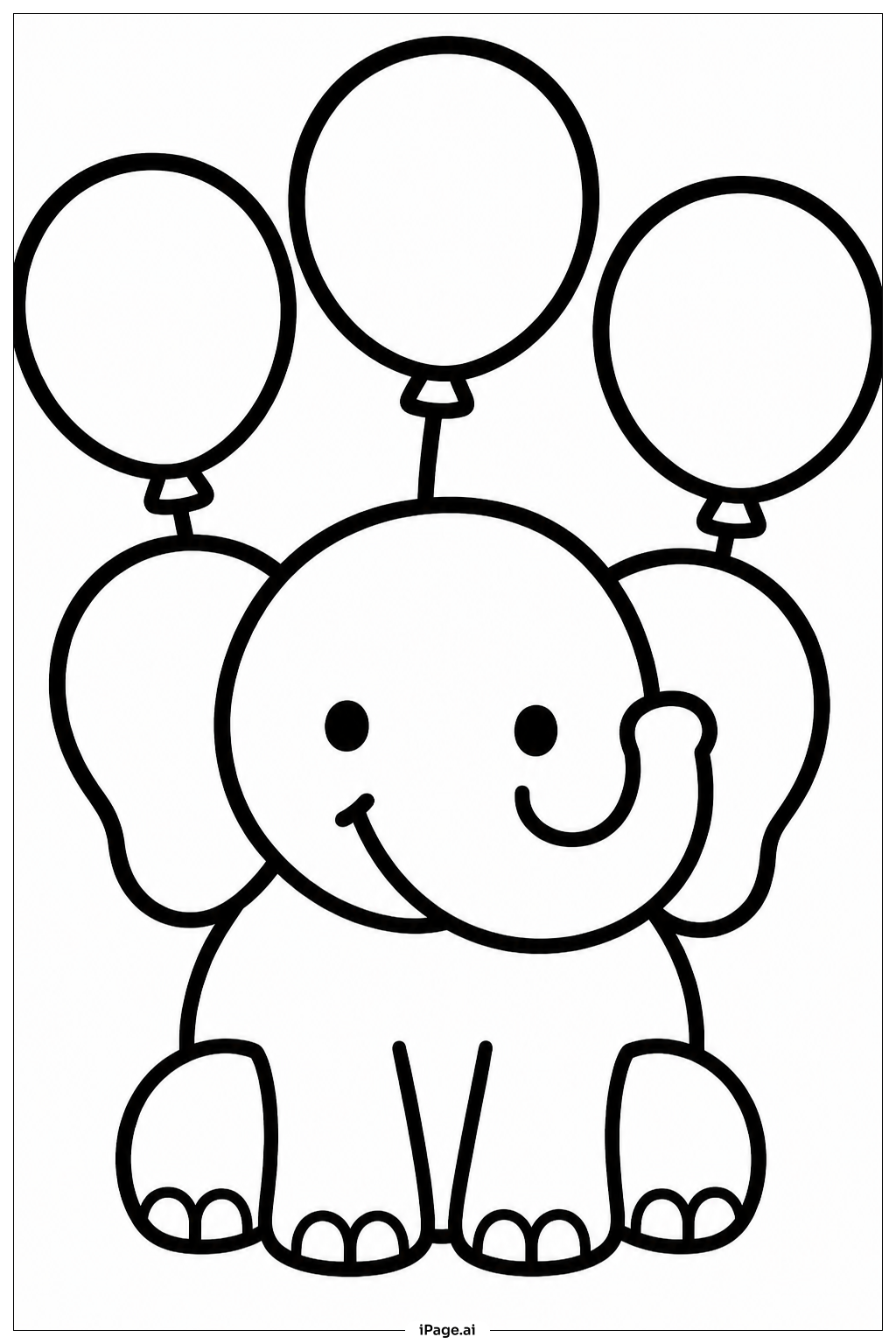Elephant With Balloons