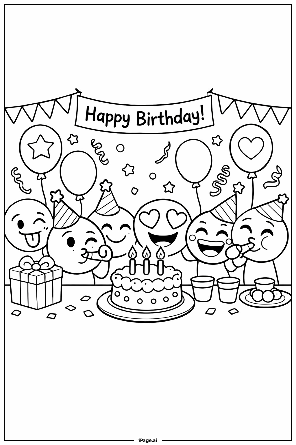 Fête d'anniversaire Emoji