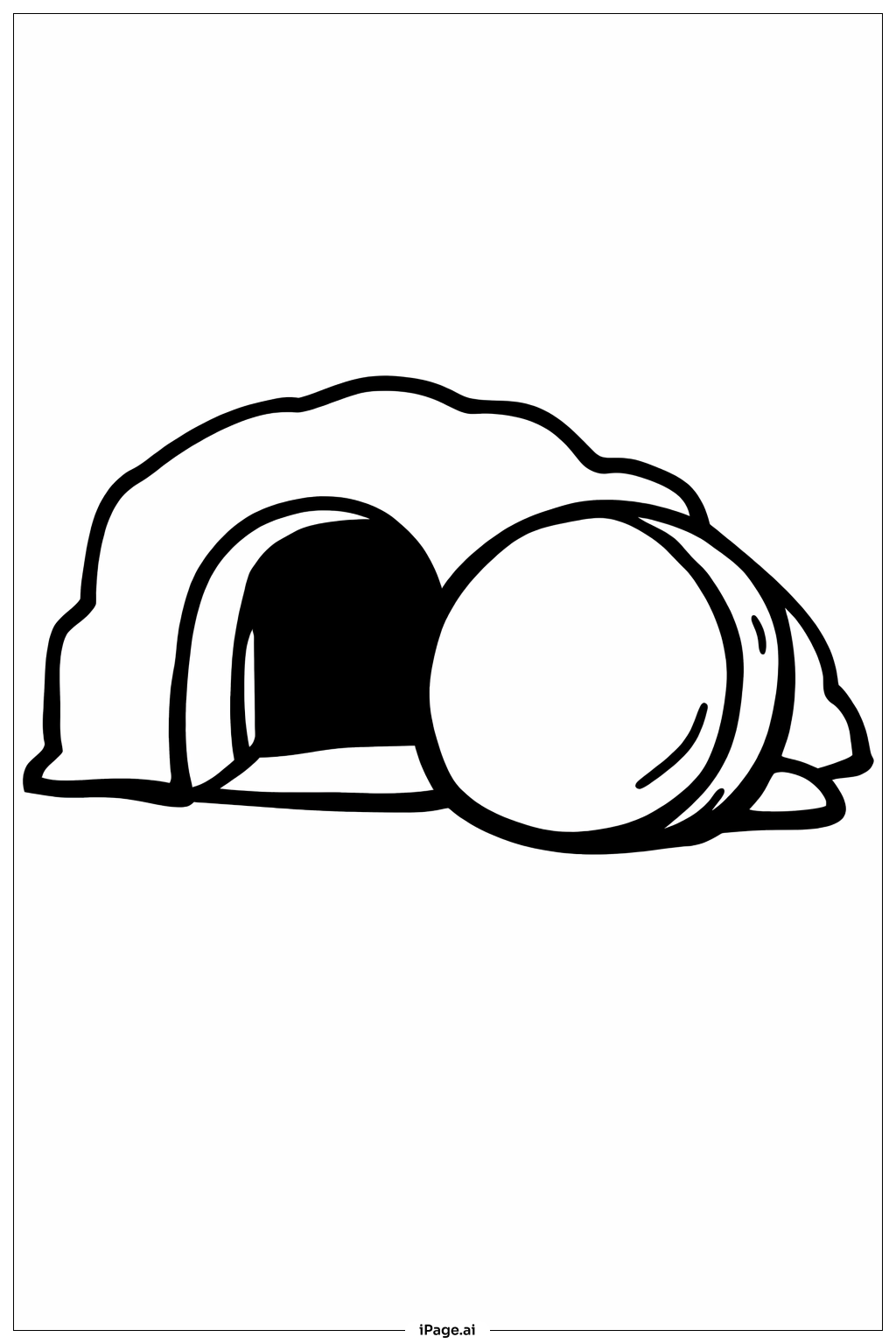 비어 있는 무덤 열린 돌문 색칠공부 페이지