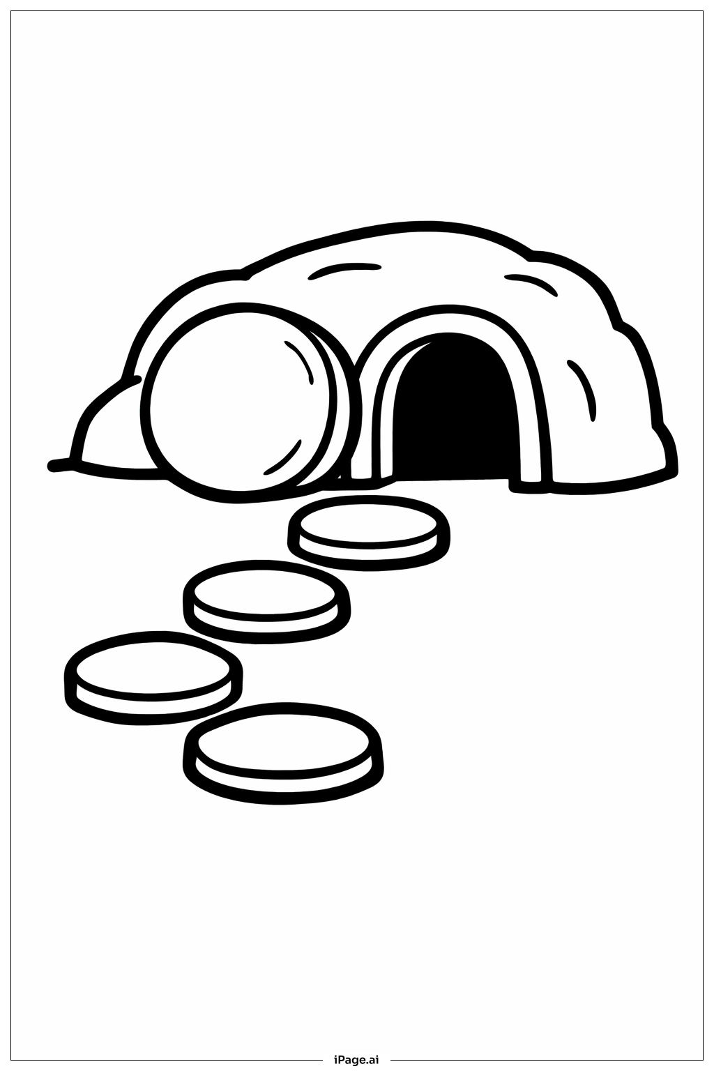 빈 무덤 돌길 색칠공부 페이지