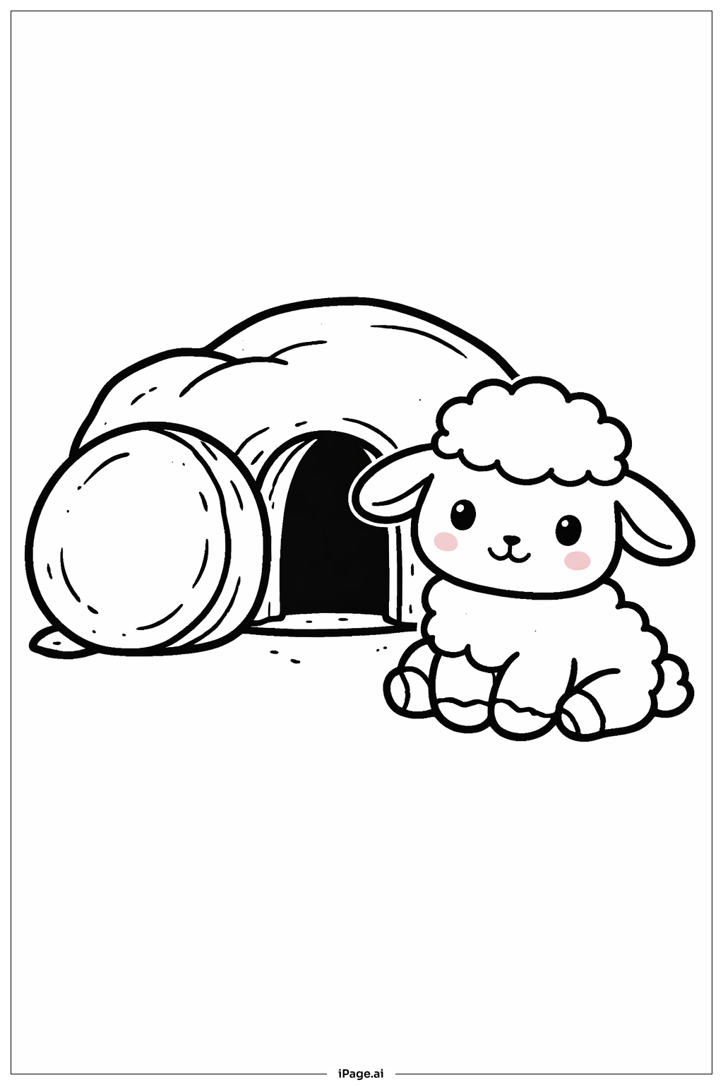 空墳小羊著色頁