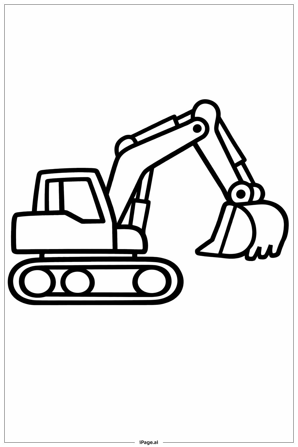 Escavadora e Balde Simples