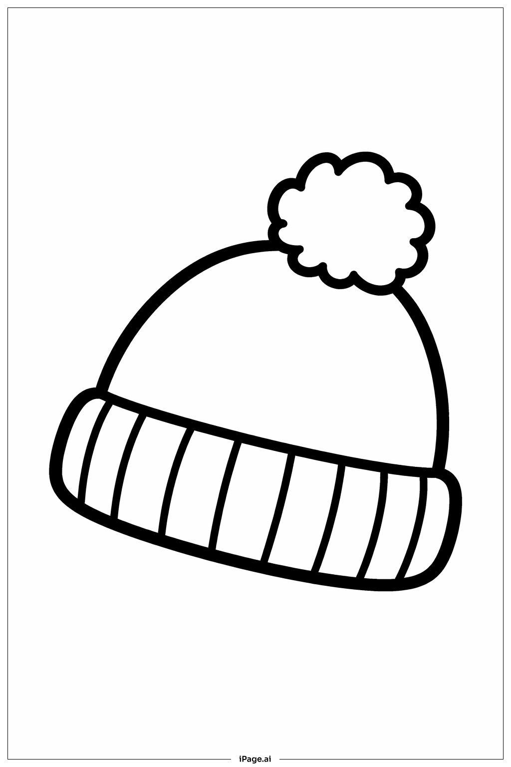  秋季帽子著色頁 