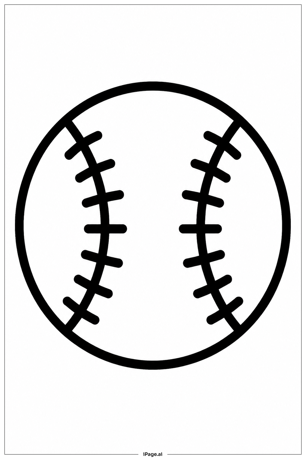Vatertag Baseball Ausmalseite