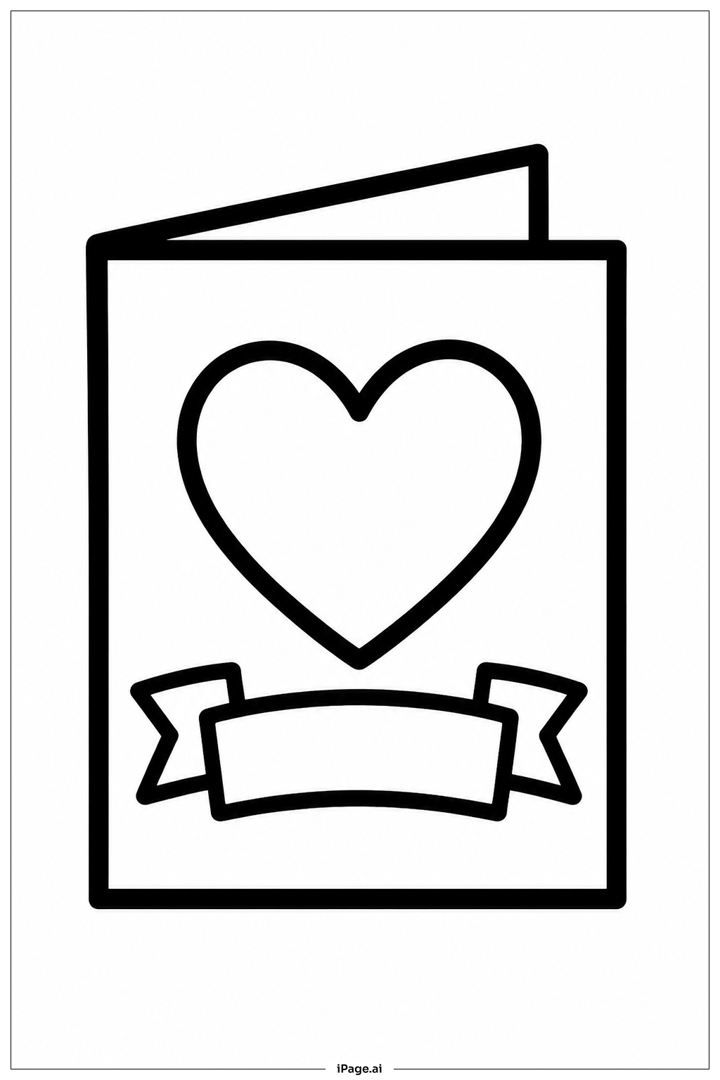 Página para colorear de Tarjeta del Día del Padre