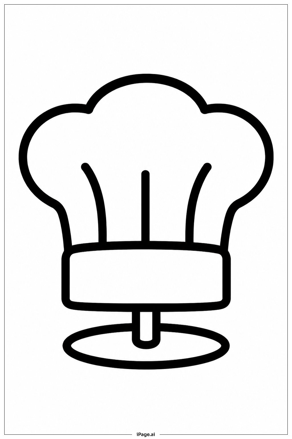 Página para colorear de Sombrero del Día del Padre