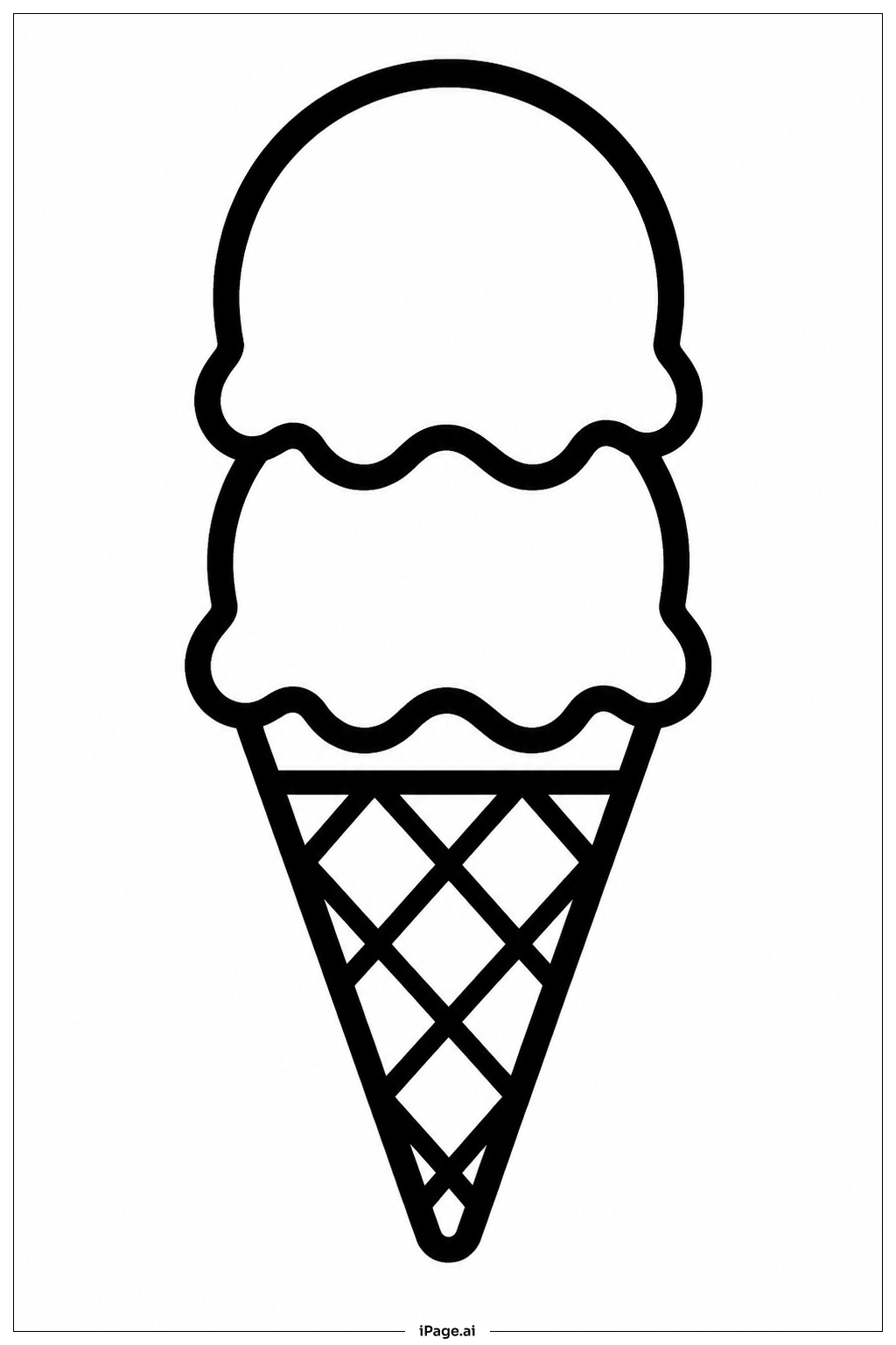  Vatertag Eiscreme Ausmalseite 