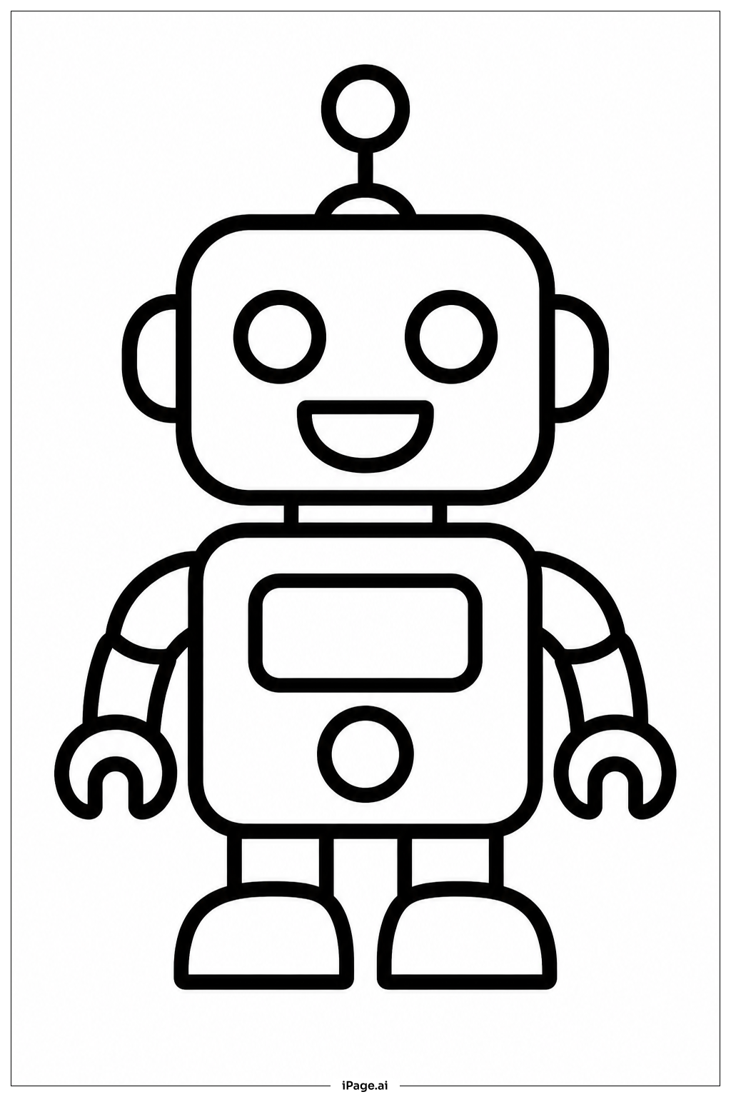 Vatertagsroboter-Spielzeug Ausmalseite
