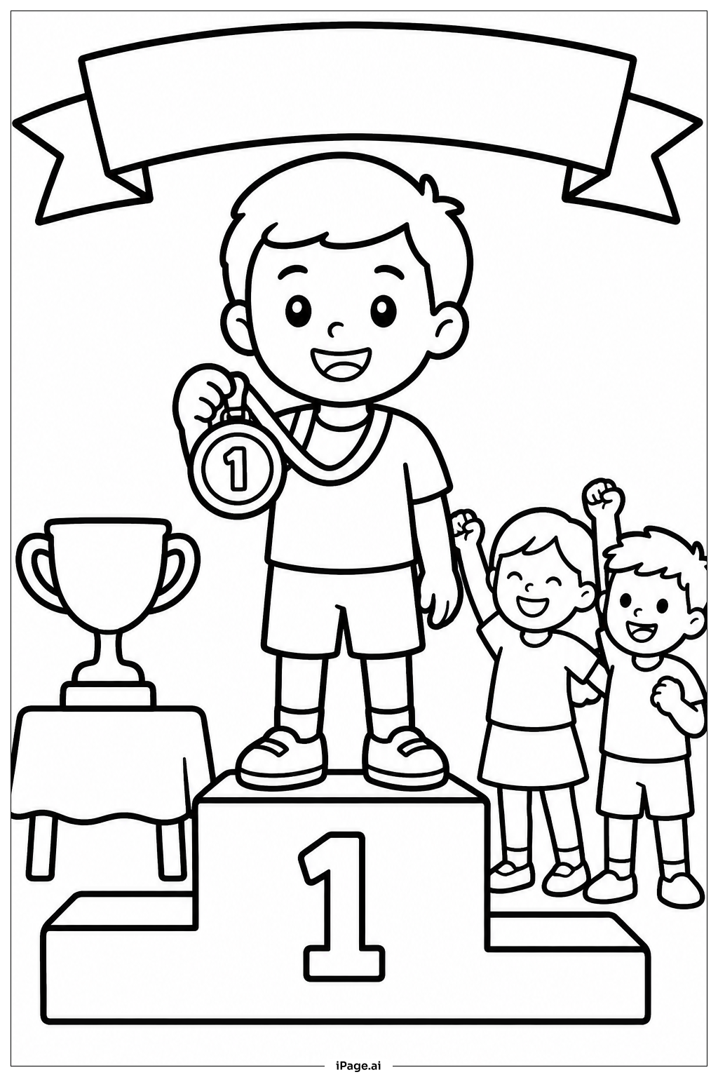  Field Day Award Ceremony Coloring Page 