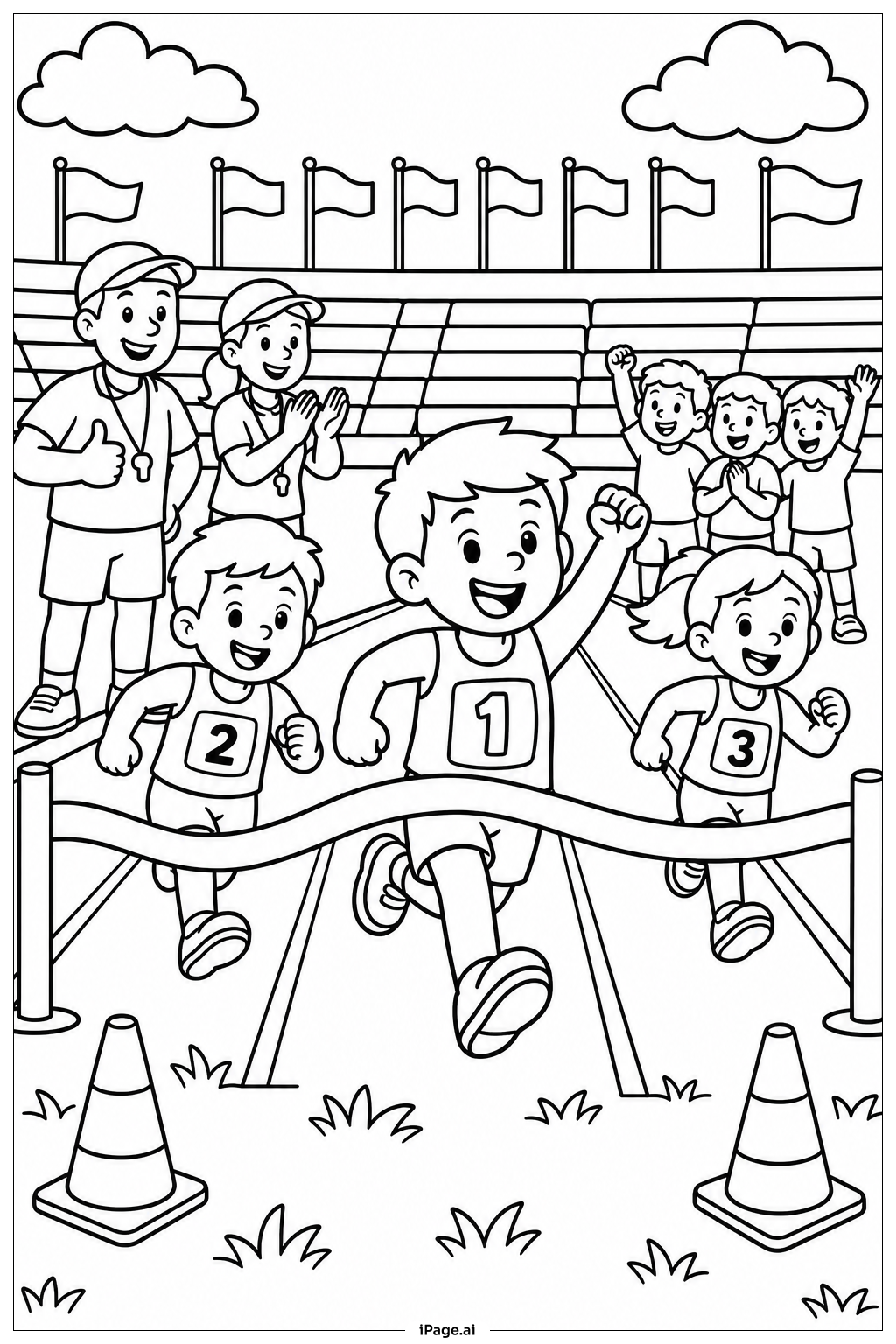  Field Day Championship Finals Coloring Page 