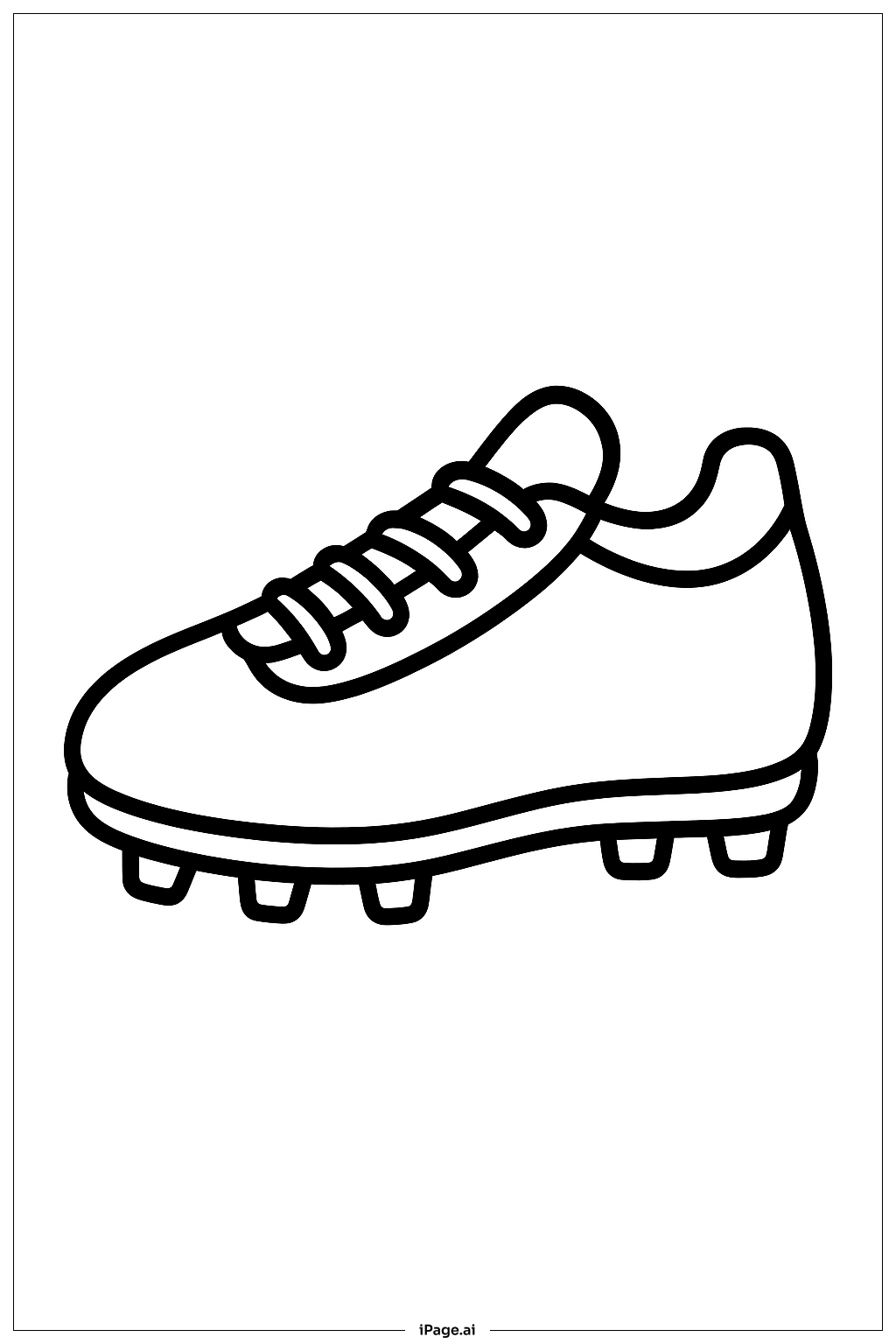  Football Boot Coloring Page 
